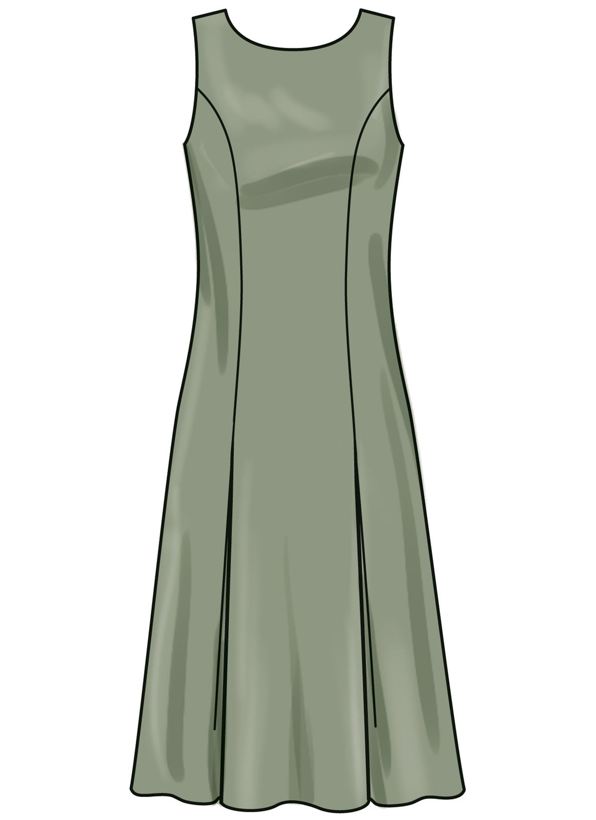 Patron New Look n°6785 - Robe trapèze sans manches et manteau élégant