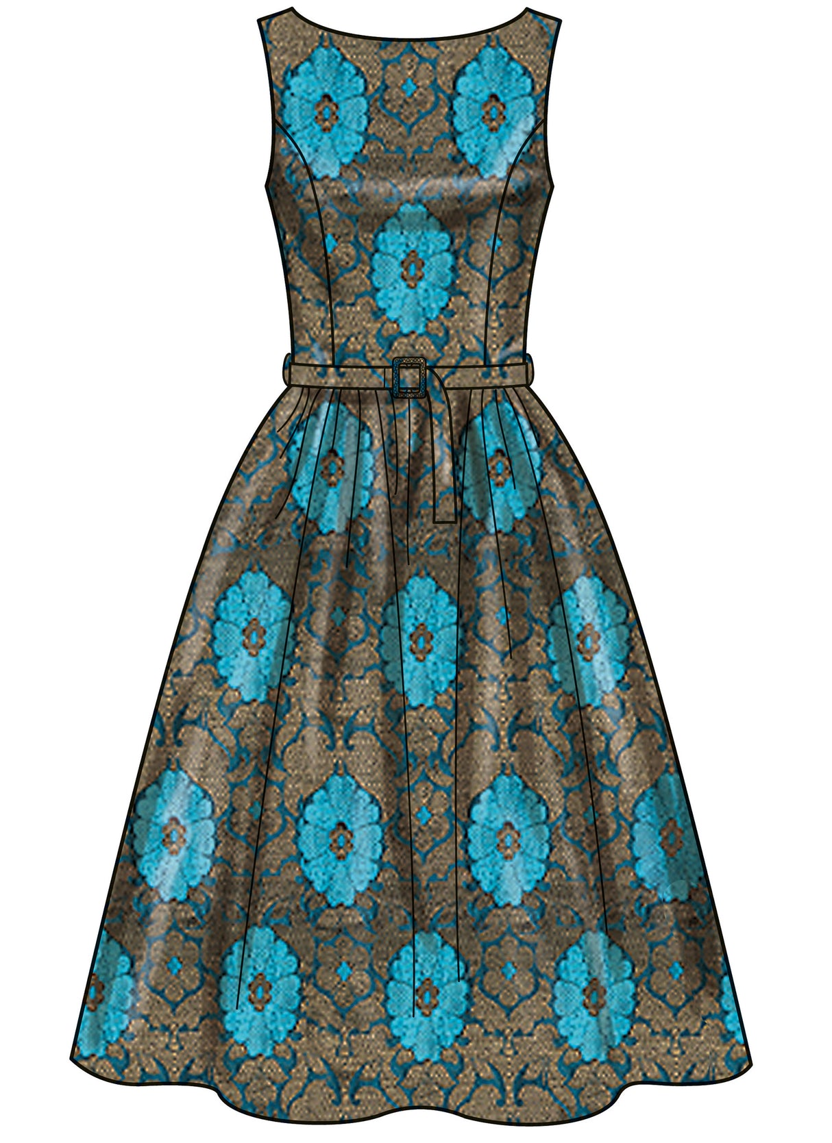 Patron New Look n°6786 - Robe élégante avec variations de manches et de longueur