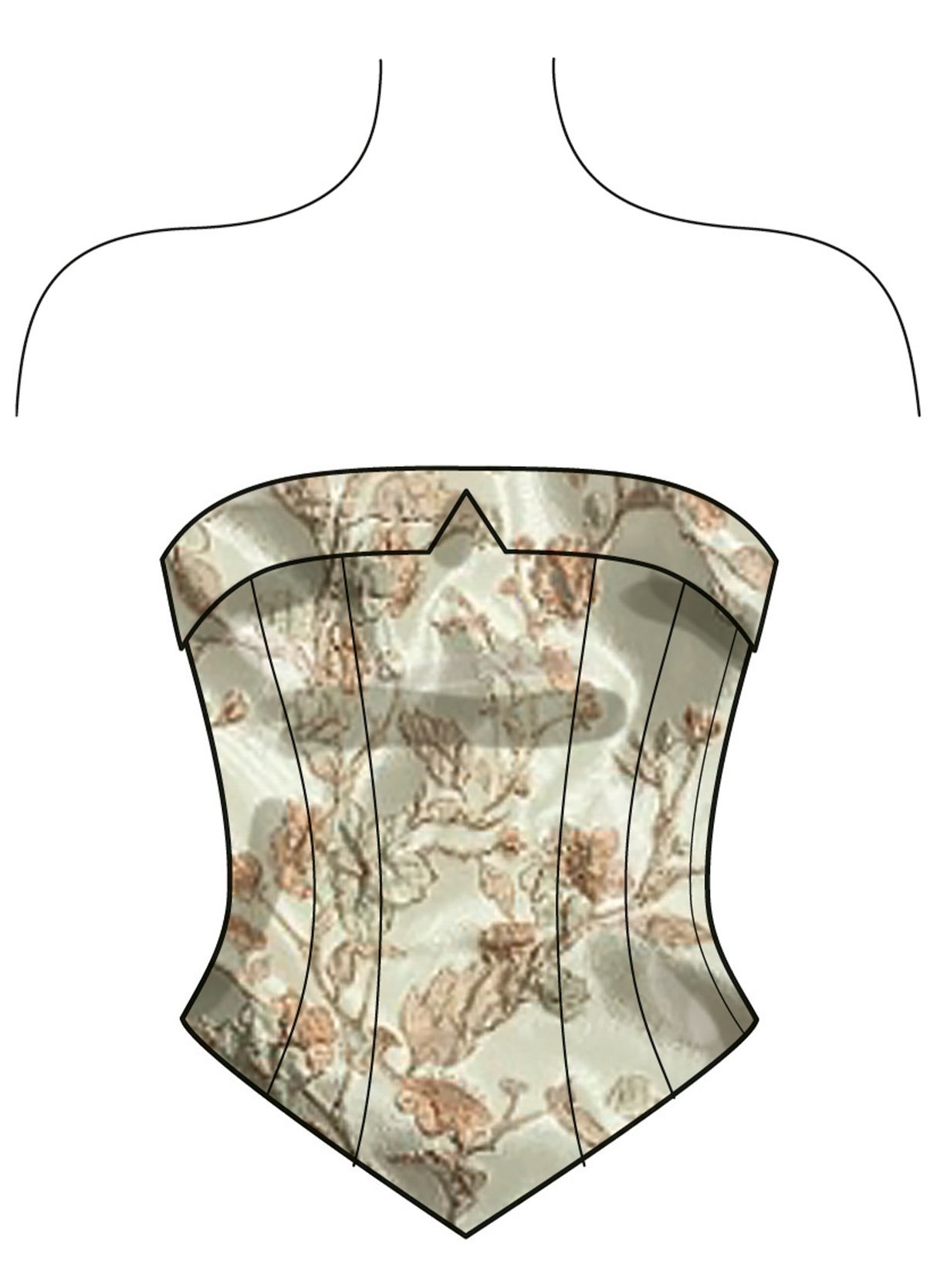 Patron New Look n°6787 - Corset, pantalon et jupe pour un style audacieux