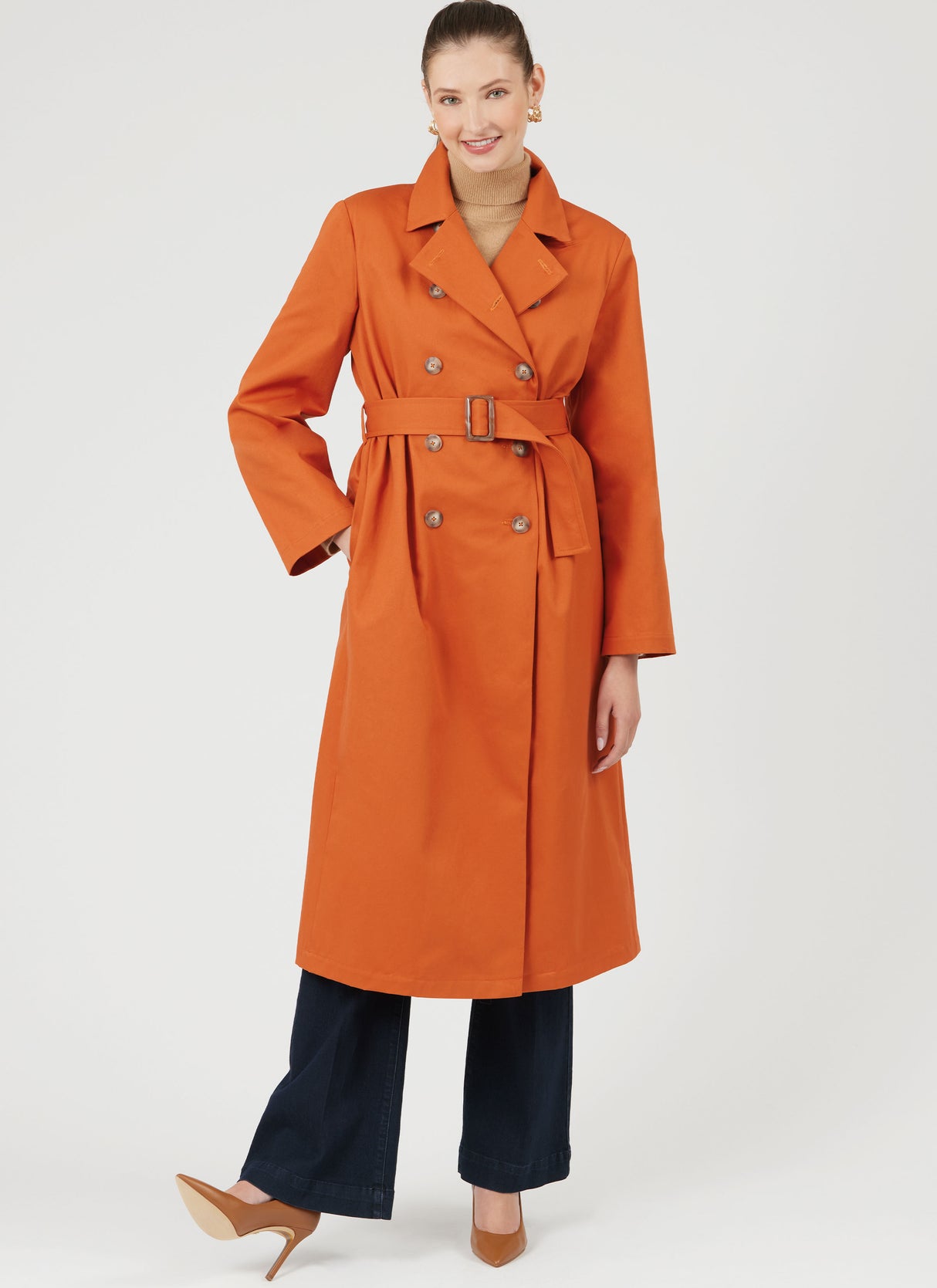 Patron New Look n°6788 - Manteau trench-coat féminin avec ceinture
