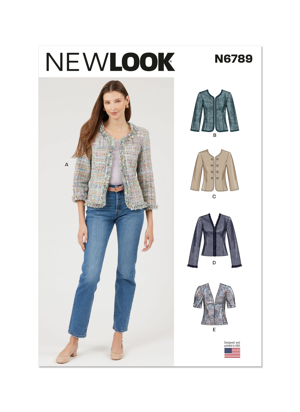 Patron New Look n°6789 - Veste féminine avec variations de style