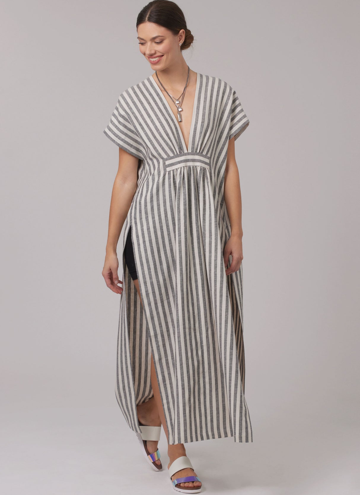 Patron New Look n°6795 – Caftan en deux longueurs