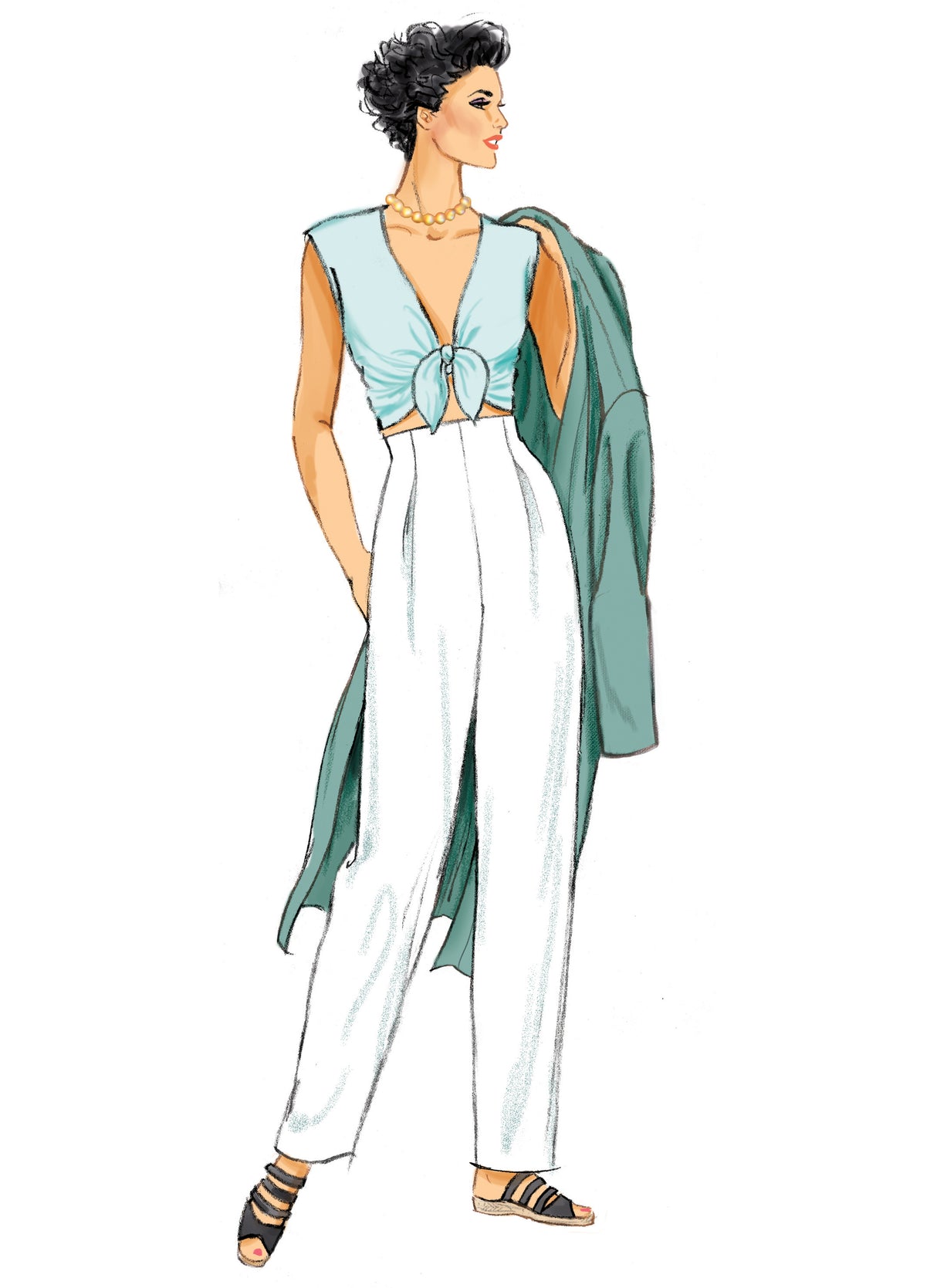 Patron New Look n°6796 – Manteau, hauts & pantalon