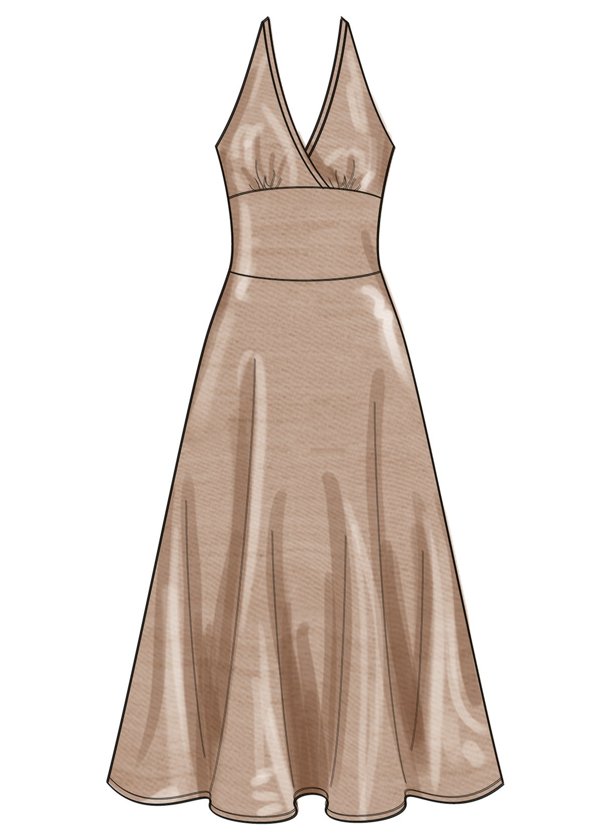 Patron New Look n°6800 – Robes à bretelles & encolure halter