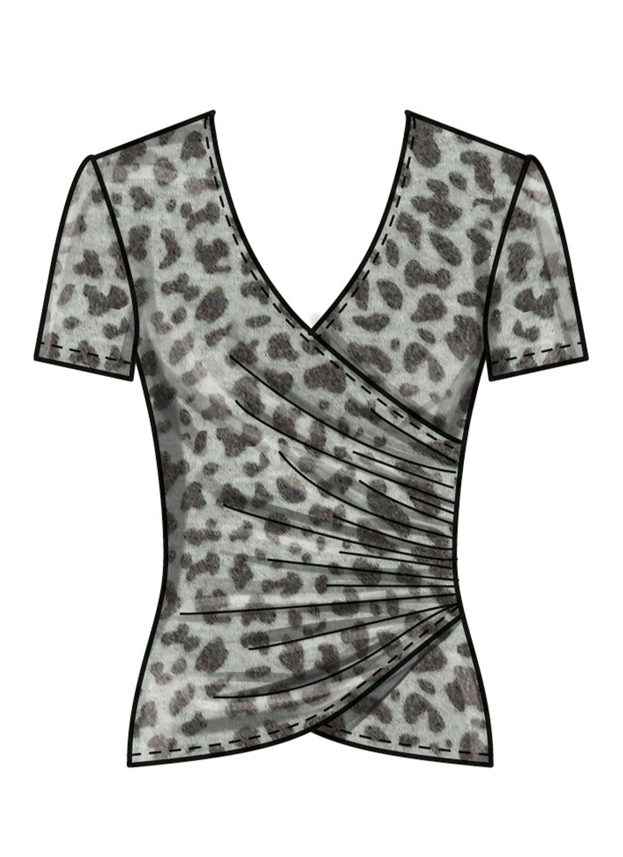 Patron New Look n°6804 – Hauts et jupes en maille femme