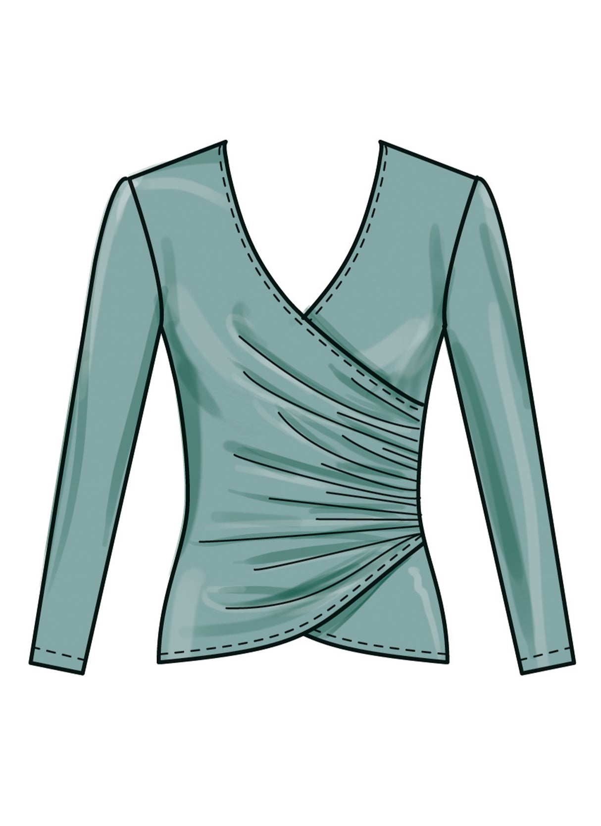 Patron New Look n°6804 – Hauts et jupes en maille femme