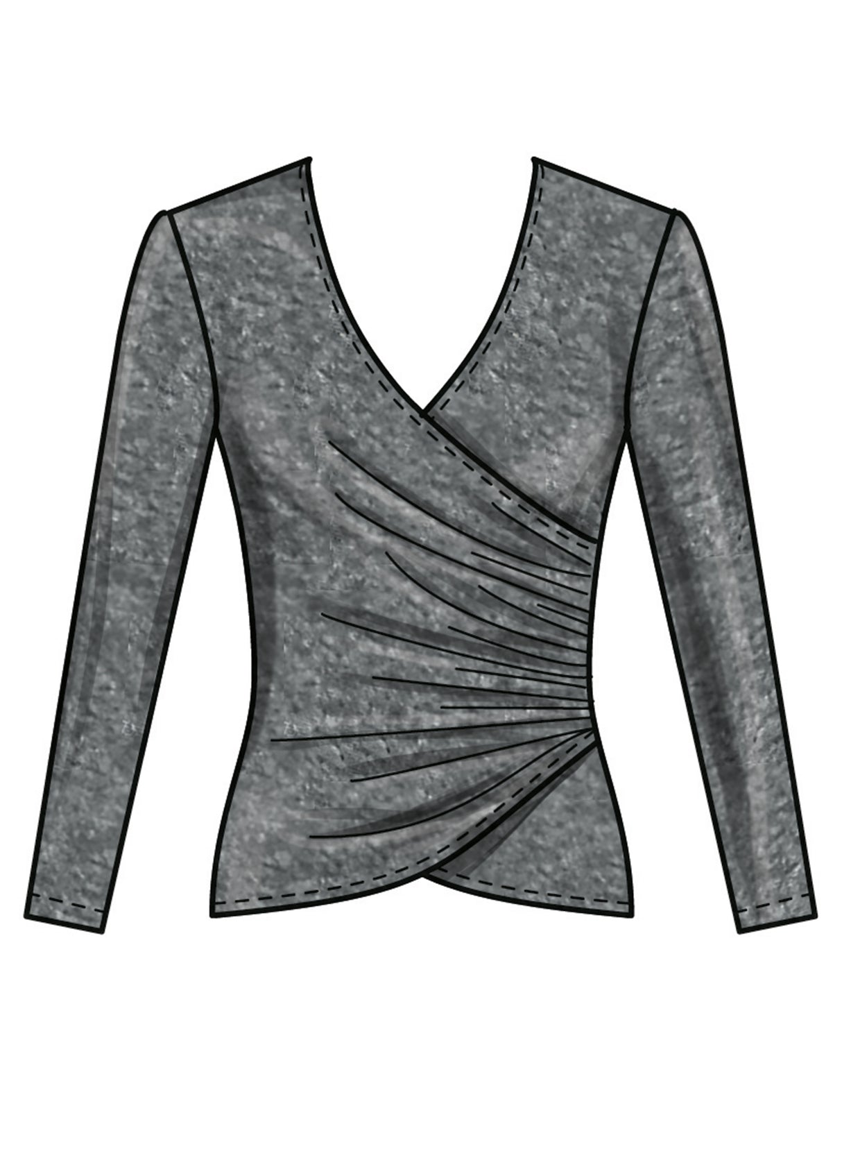 Patron New Look n°6804 – Hauts et jupes en maille femme