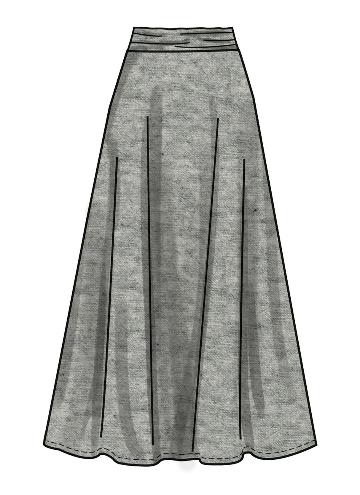 Patron New Look n°6804 – Hauts et jupes en maille femme