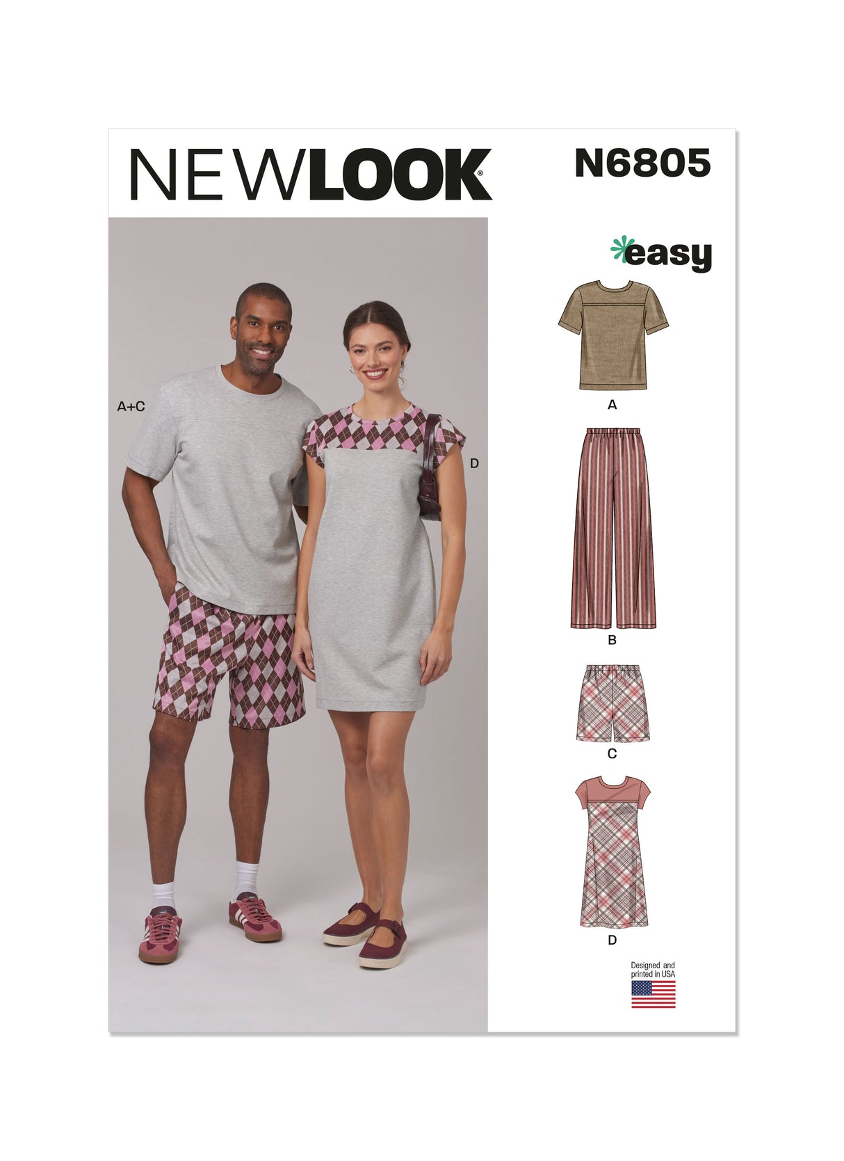 Patron New Look n°6805 – Vêtements de nuit unisexes