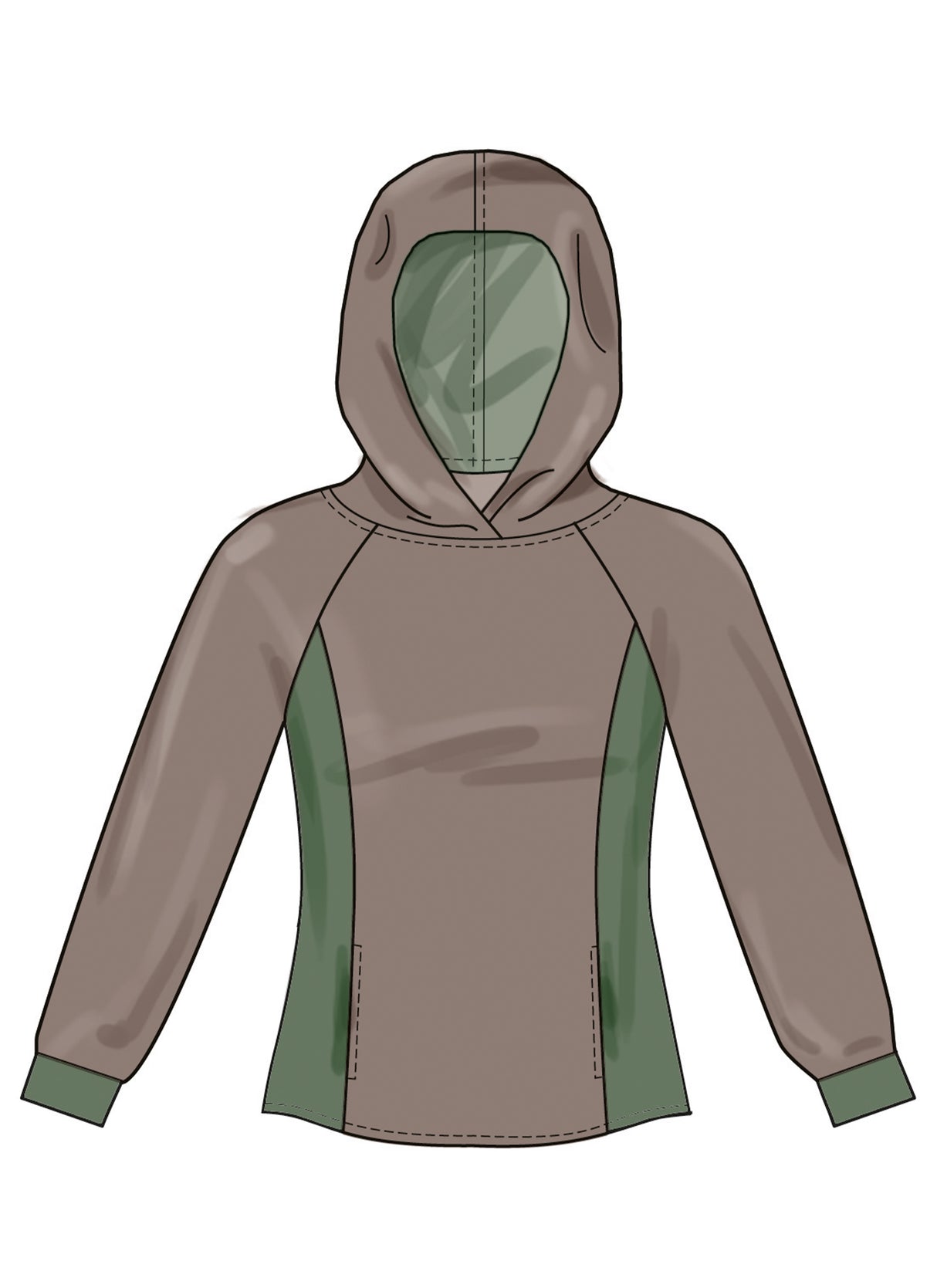 Patron New Look n°6806 – Sweats à capuche unisexes