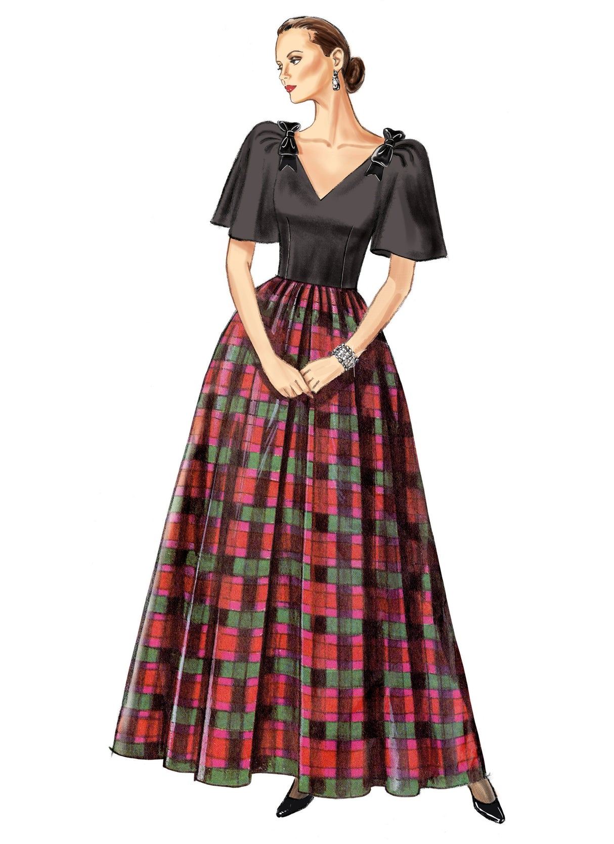 Patron New Look n°6807 – Robes de soirée longues