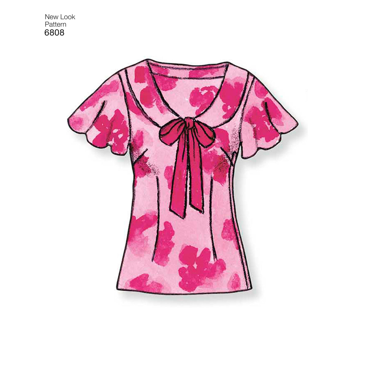 Patron New Look n°6808 – T-shirt femme