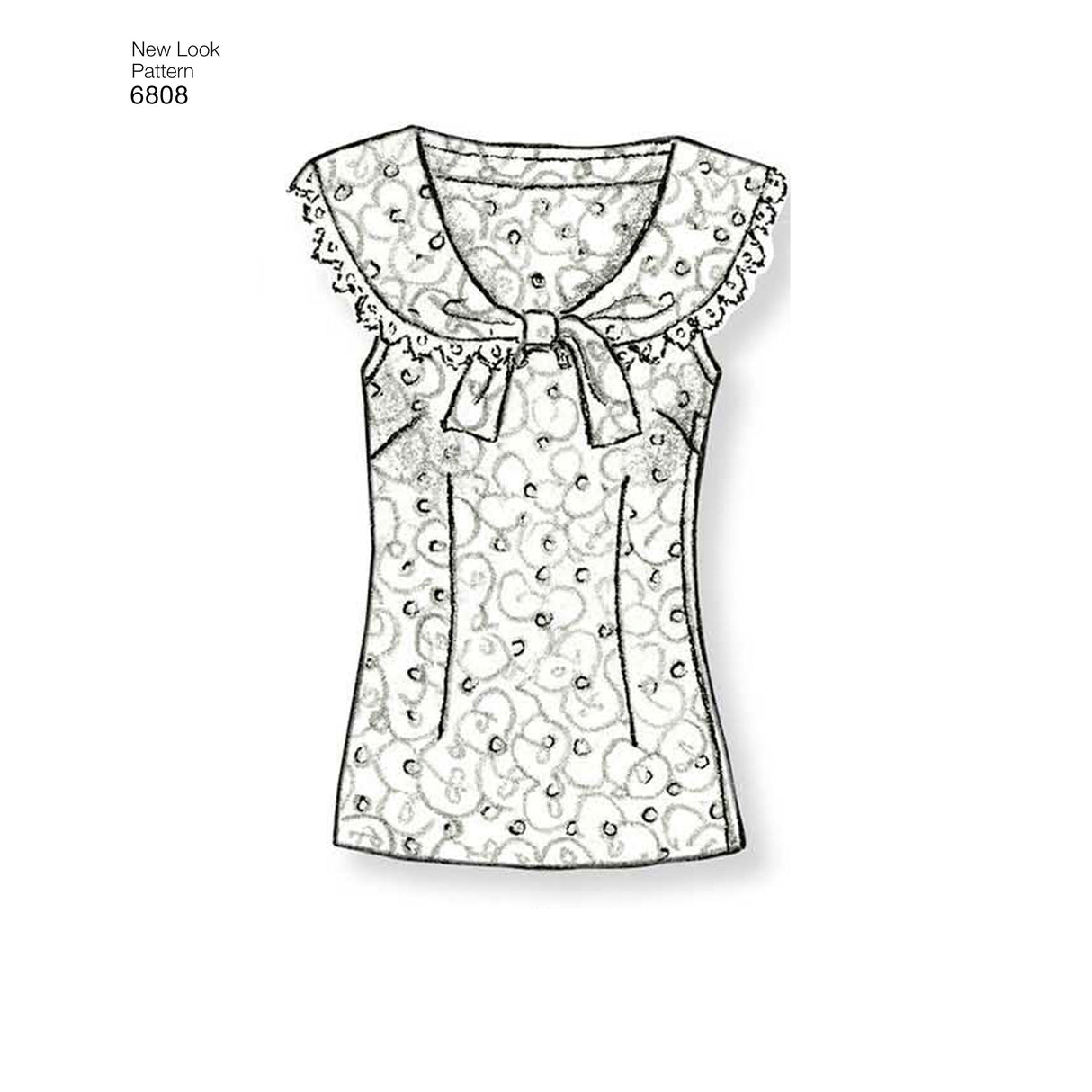 Patron New Look n°6808 – T-shirt femme