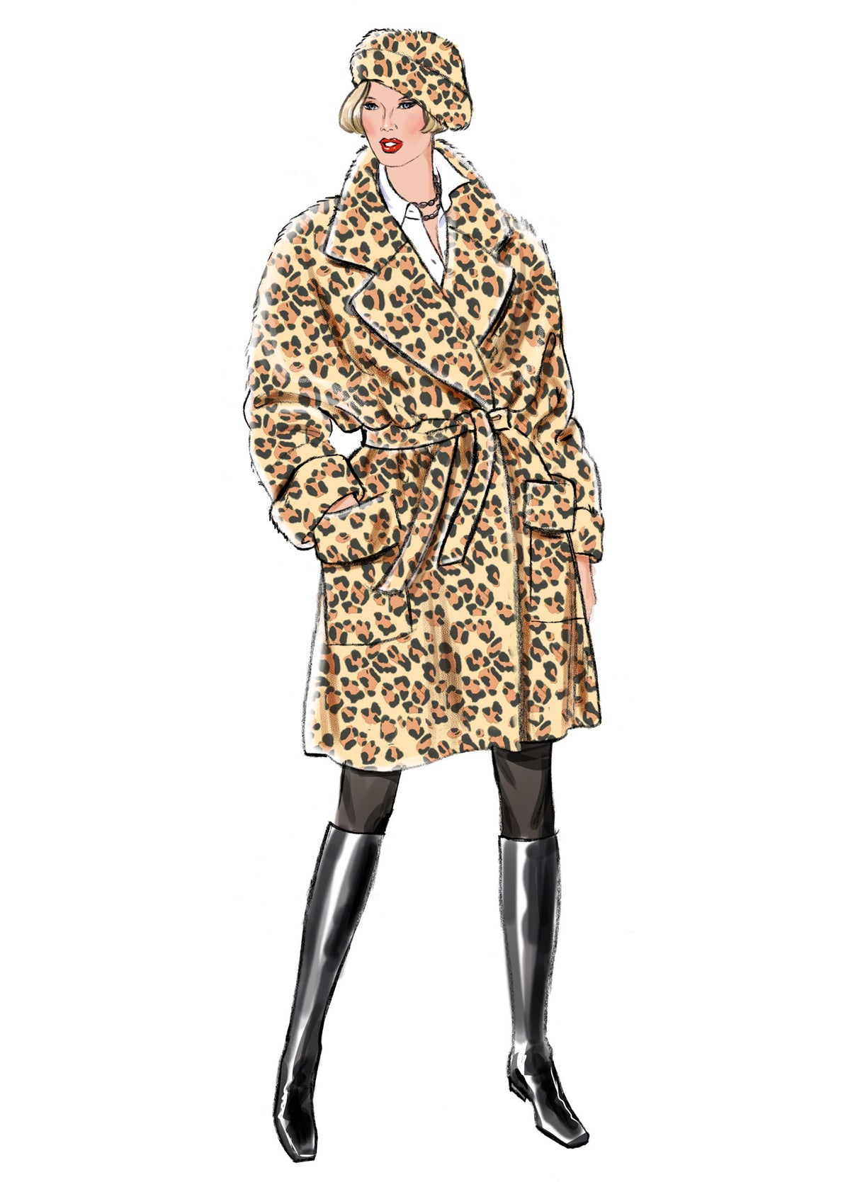 Patron New Look n°6810 – Manteau swing surdimensionné