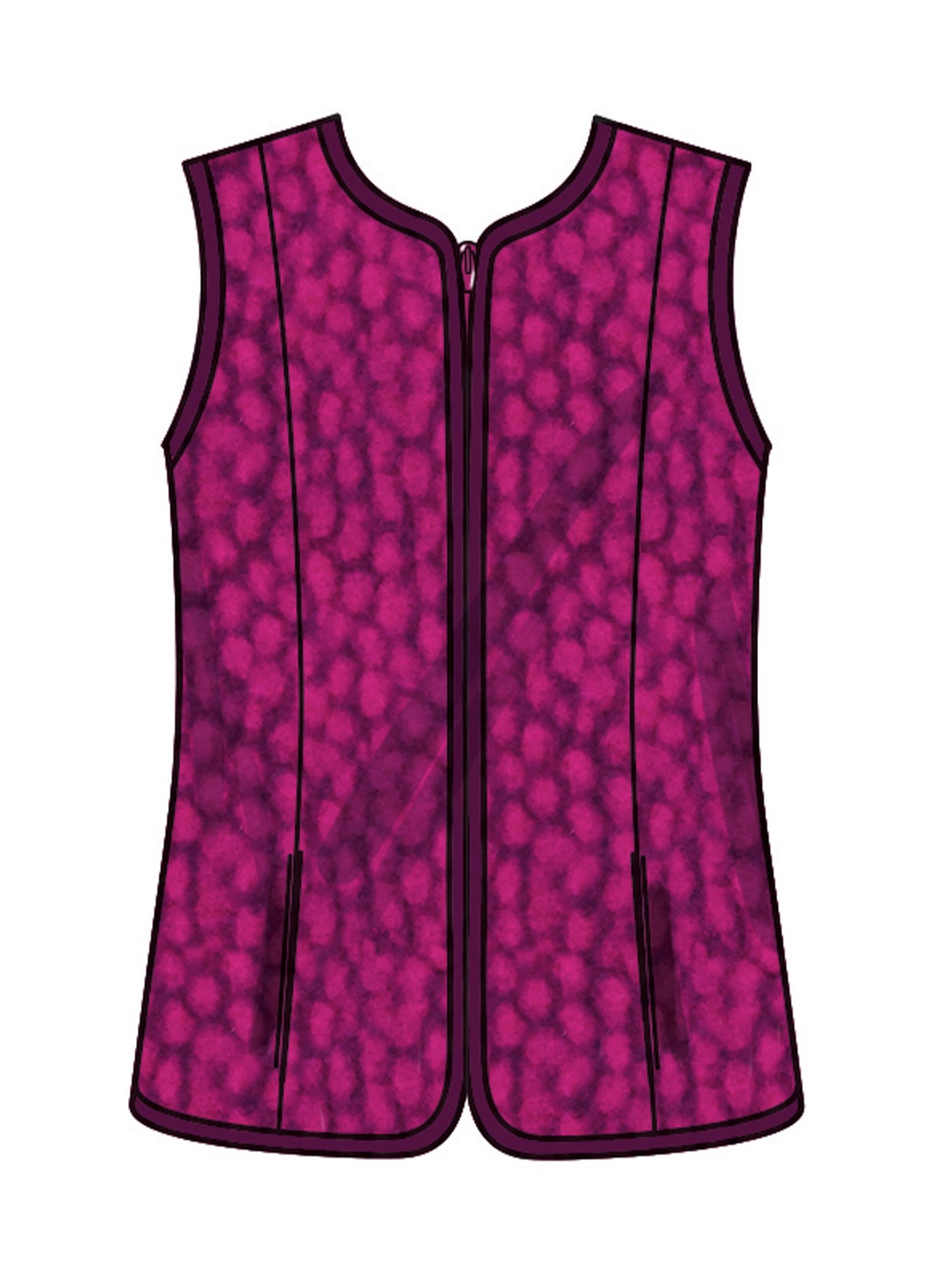 Patron New Look n°6812 – Veste et gilet ajustables
