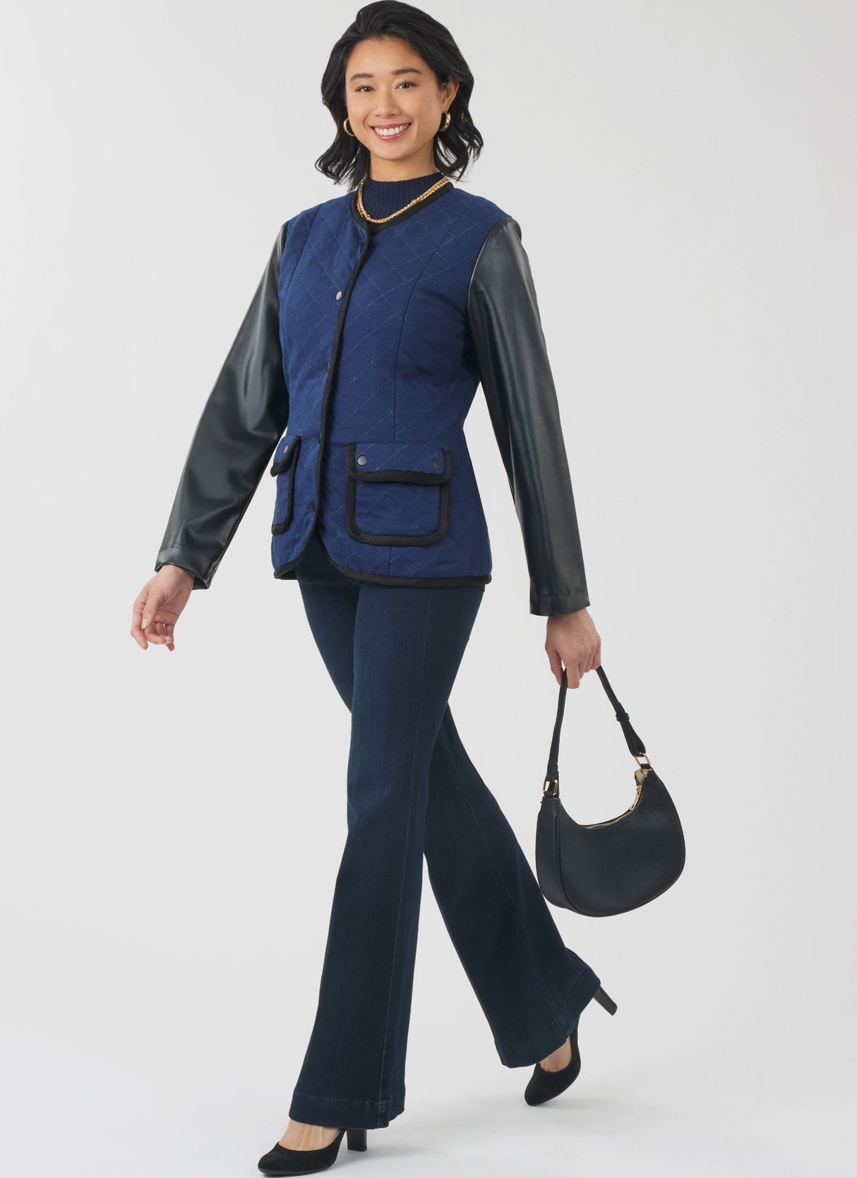 Patron New Look n°6812 – Veste et gilet ajustables