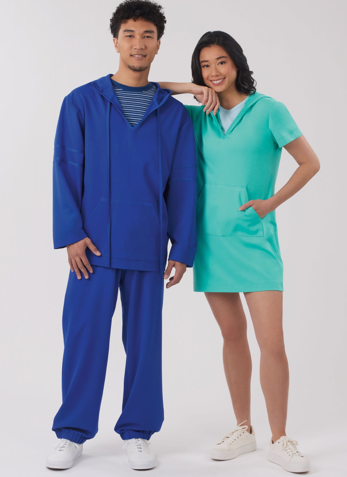 Patron New Look n°6818 – Hoodie, pantalon & robe maille