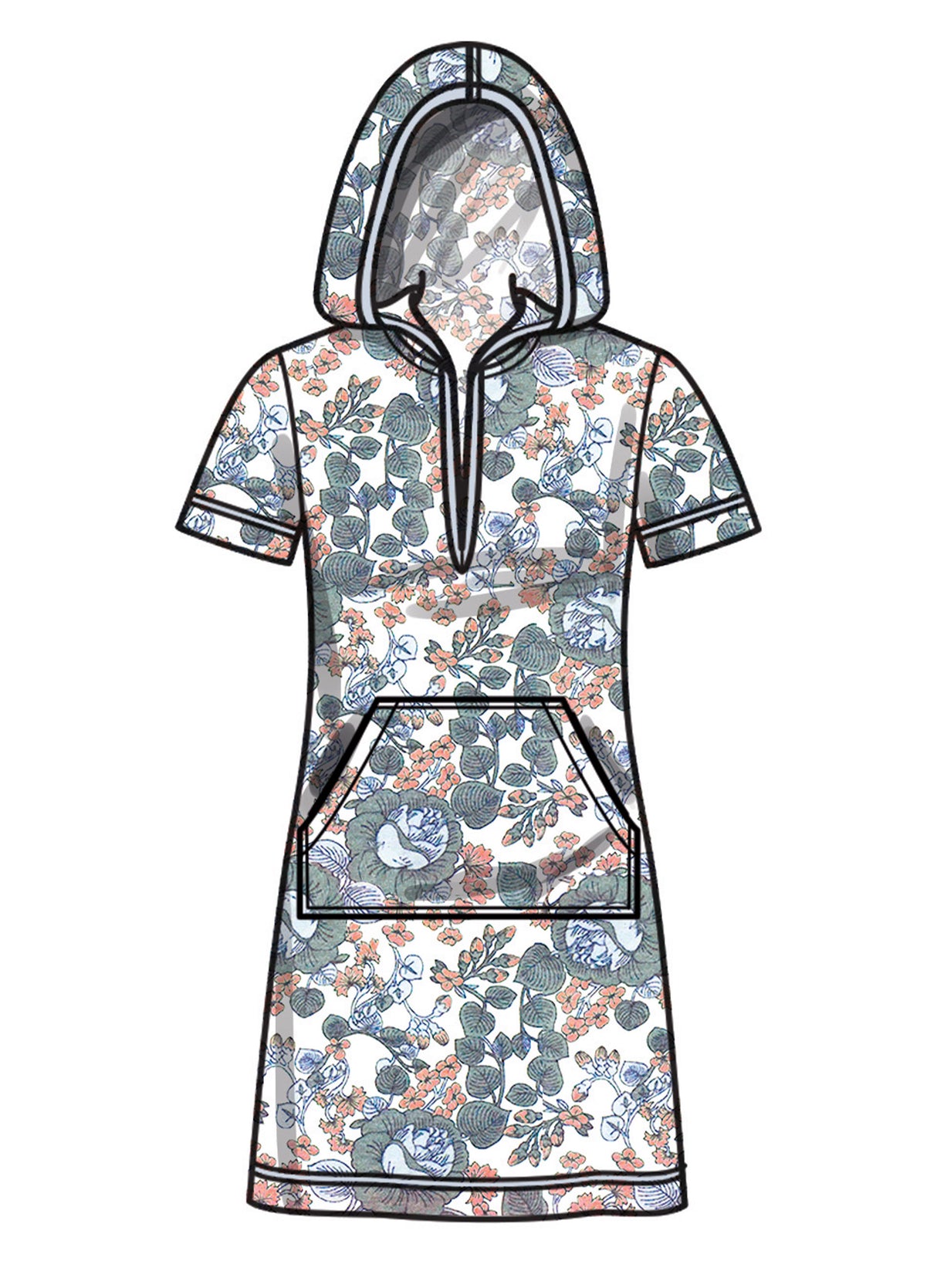Patron New Look n°6818 – Hoodie, pantalon & robe maille