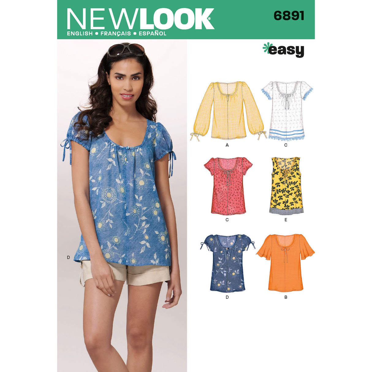 Patron New Look n°6891 – T-shirt femme