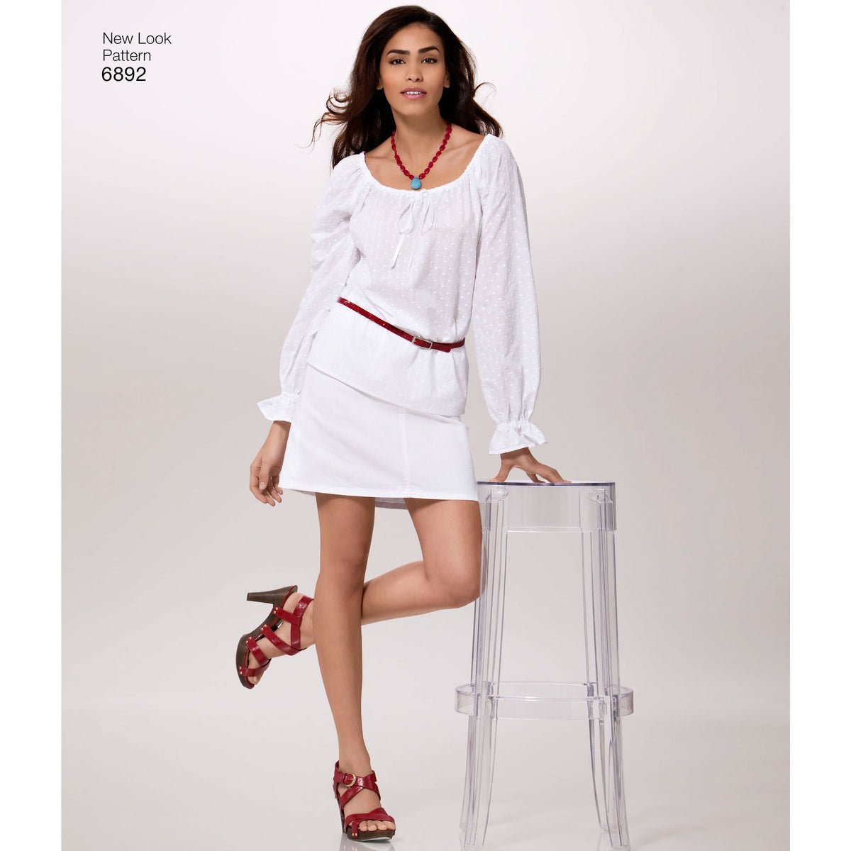 Patron New Look N 6892 Blouse Romantique Pour Femme Coupons Couture patron-new-look-n-6892-blouse-romantique-pour-femme-coupons-couture