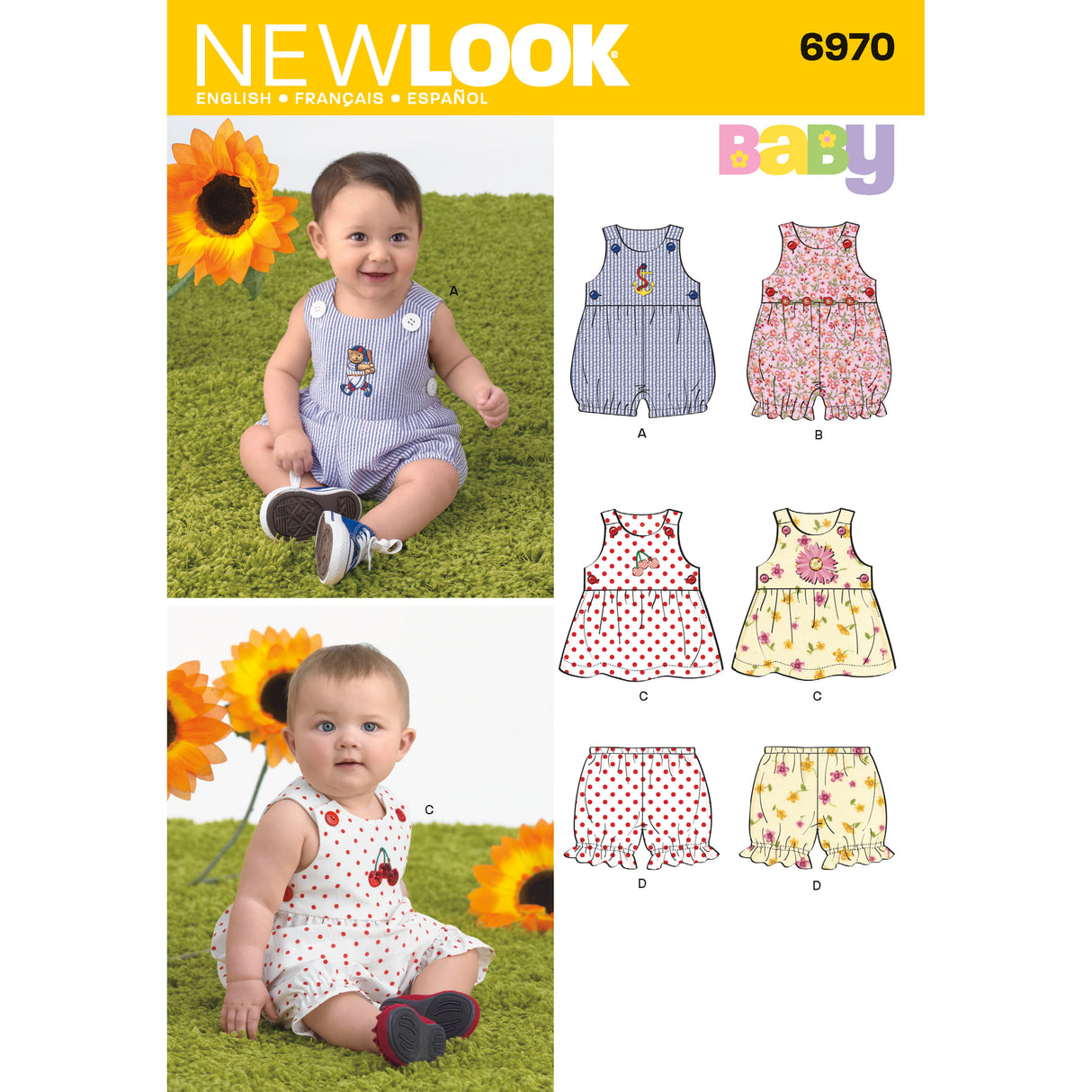 Patron New Look n°6970 – Ensemble bébé