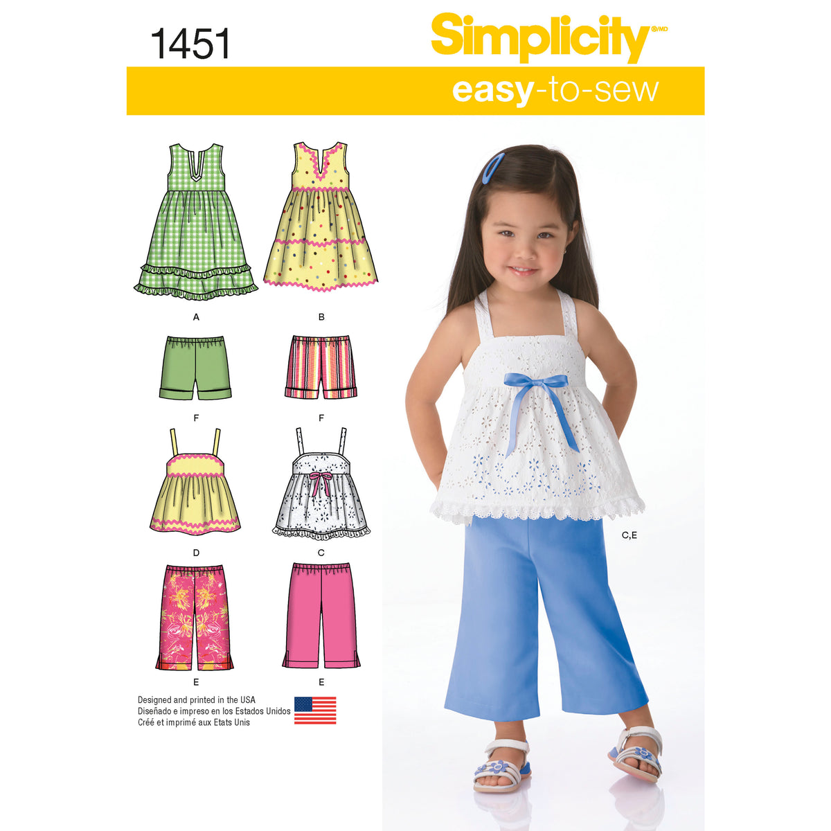 Patron Simplicity n°1451 – Ensemble fillette