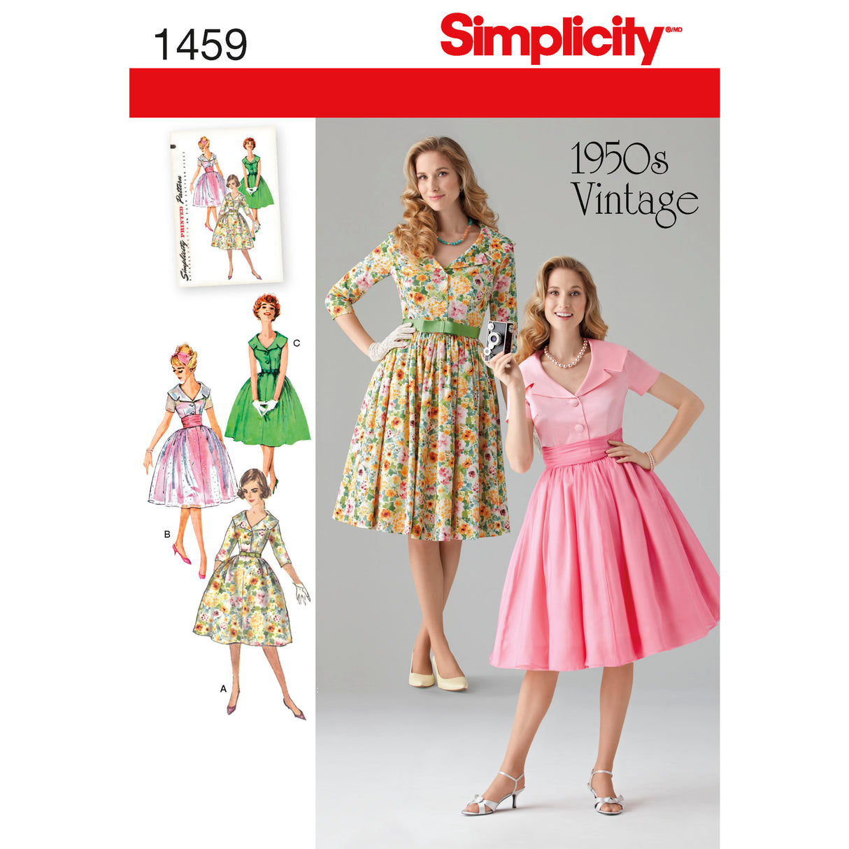 Patron Simplicity n°1459 – Robe vintage avec ceinture