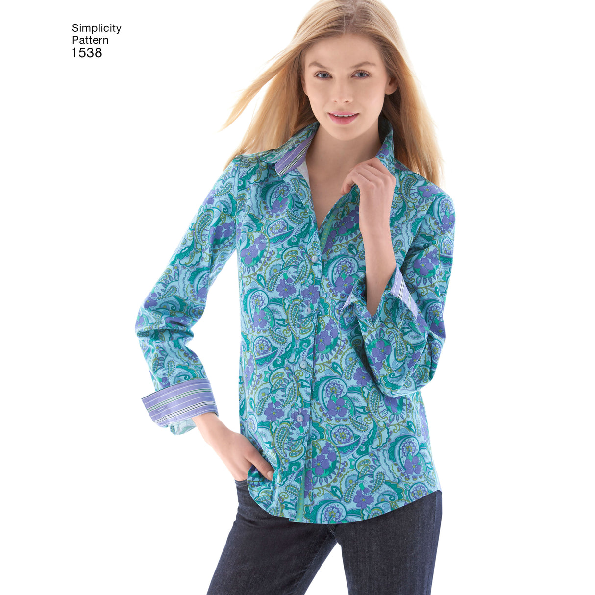 Patron Simplicity n°1538 - Chemise boutonnée