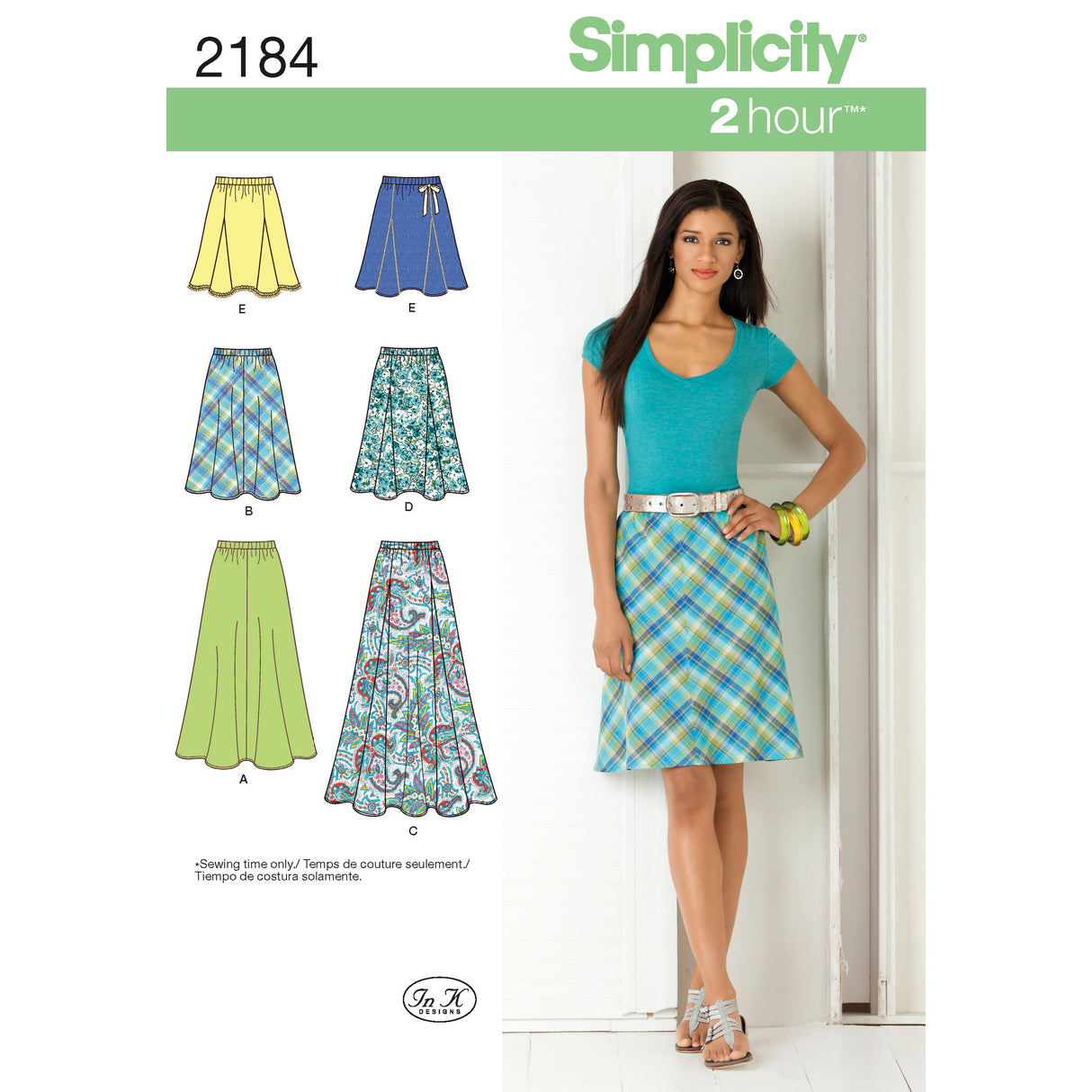 Patron Simplicity n°2184 – Jupe en biais ou à godets