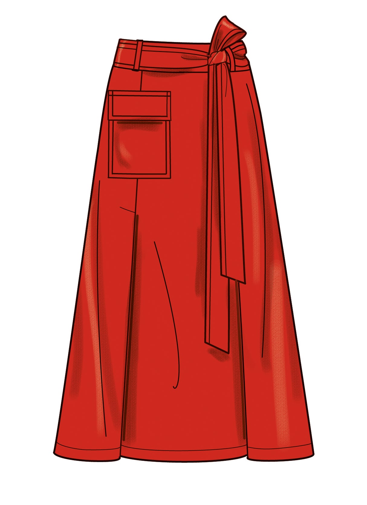 Patron Simplicity n°3005 – Jupe évasée à panneaux