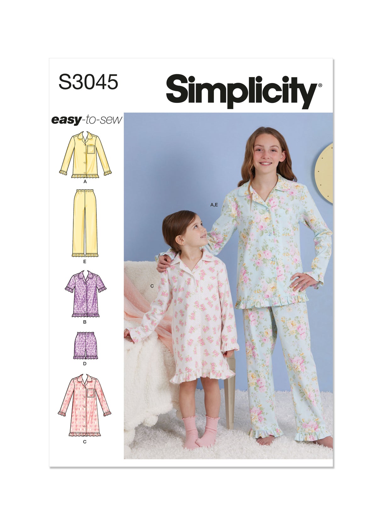 Patron Simplicity n°3045 – Ensemble détente enfants & pre-ados