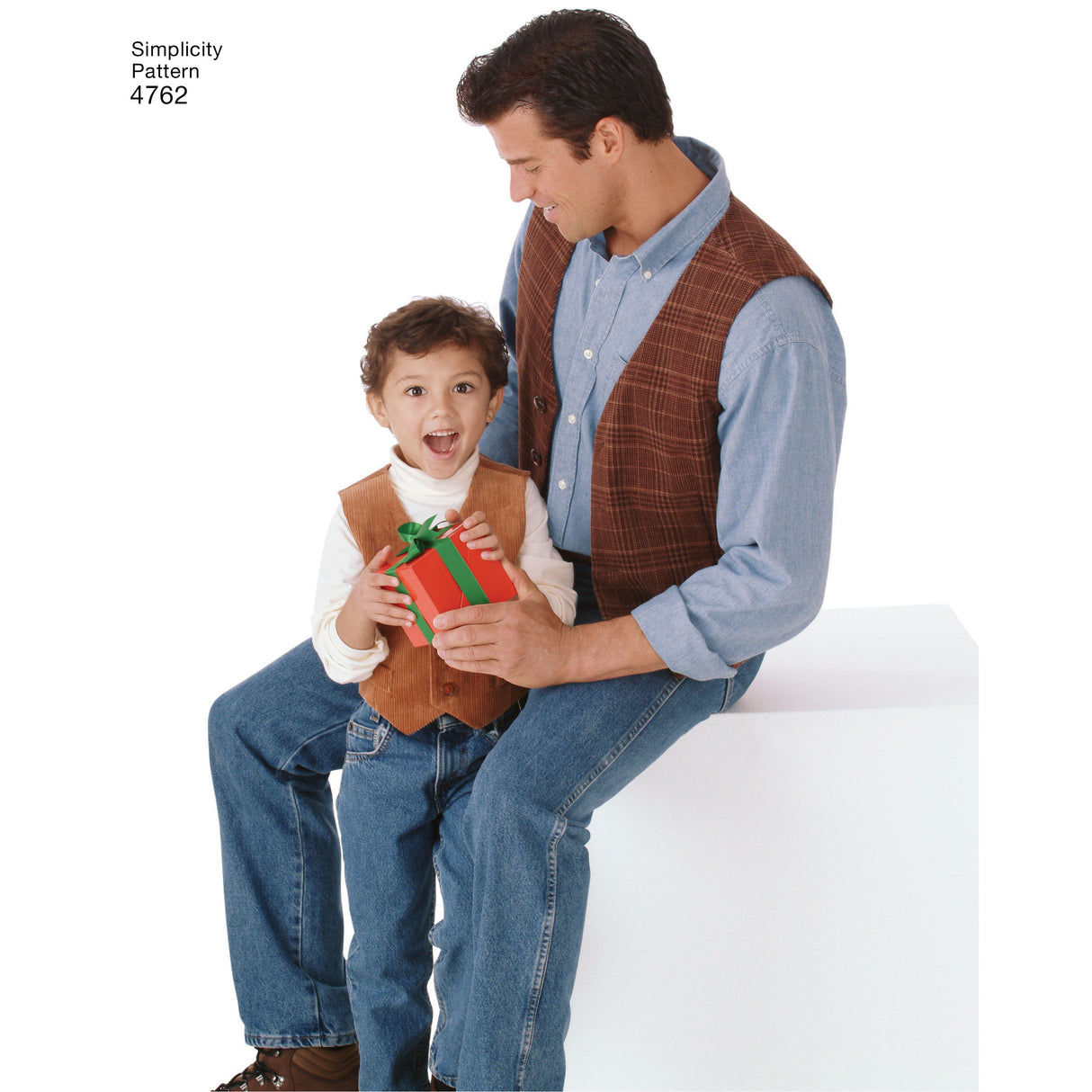 Patron Simplicity n°4762 – Gilets et cravates pour homme et garçon