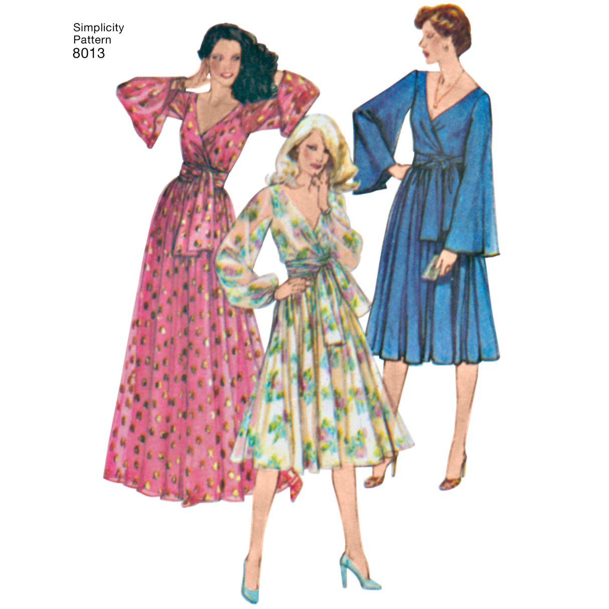 Patron Simplicity n°8013 – Robe vintage des années 70