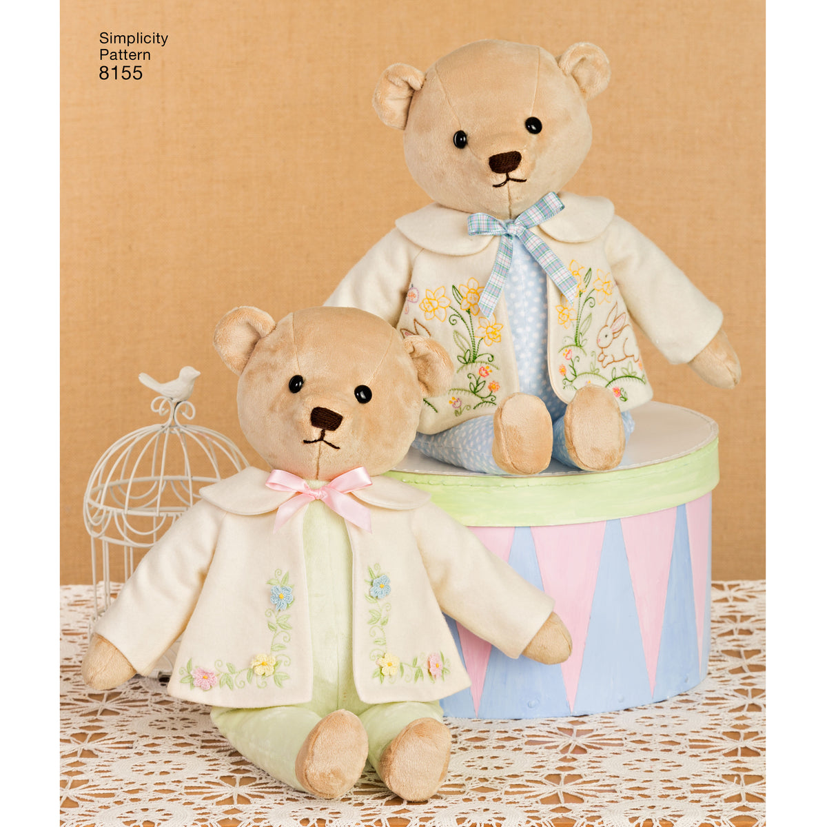 Patron Simplicity n°8155 - Ours en peluche avec vêtements