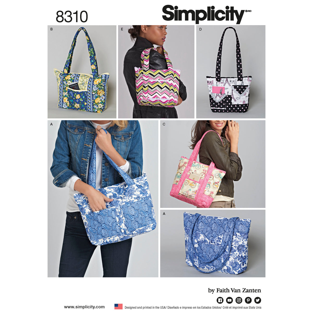 Patron Simplicity n°8310 - Sac cabas