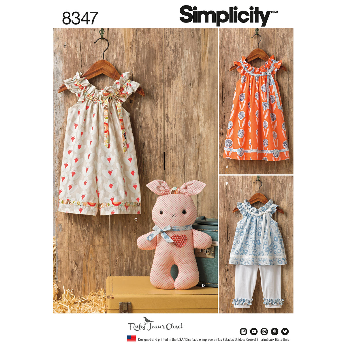 Patron Simplicity n°8347 - Ensemble pour bébé