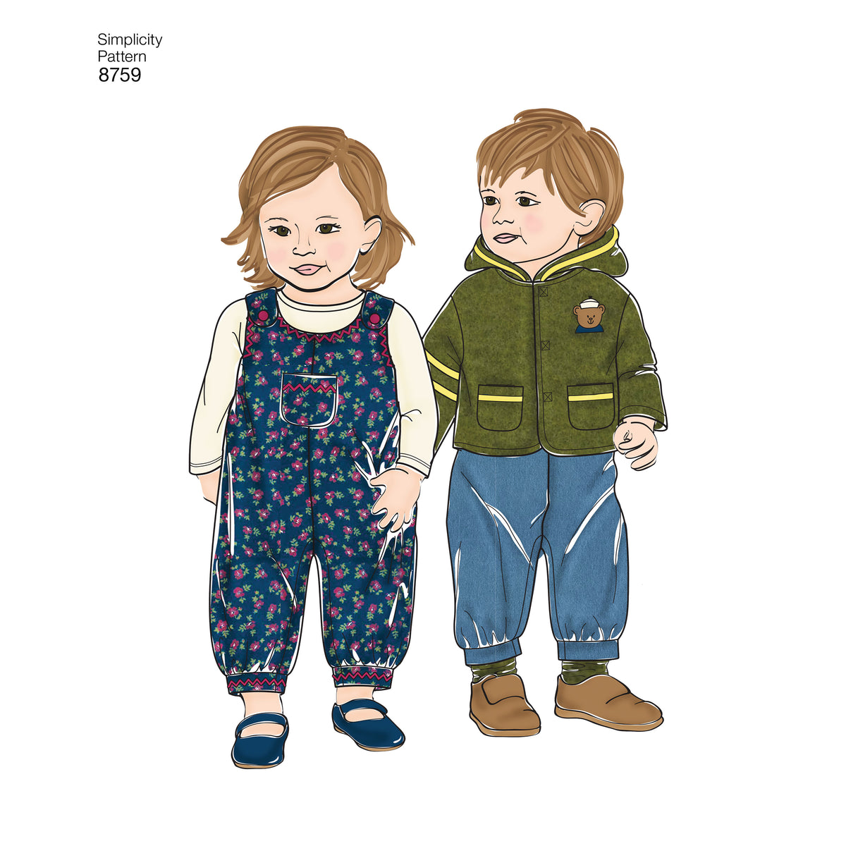 Patron Simplicity n°8759 - Ensemble pour bébé