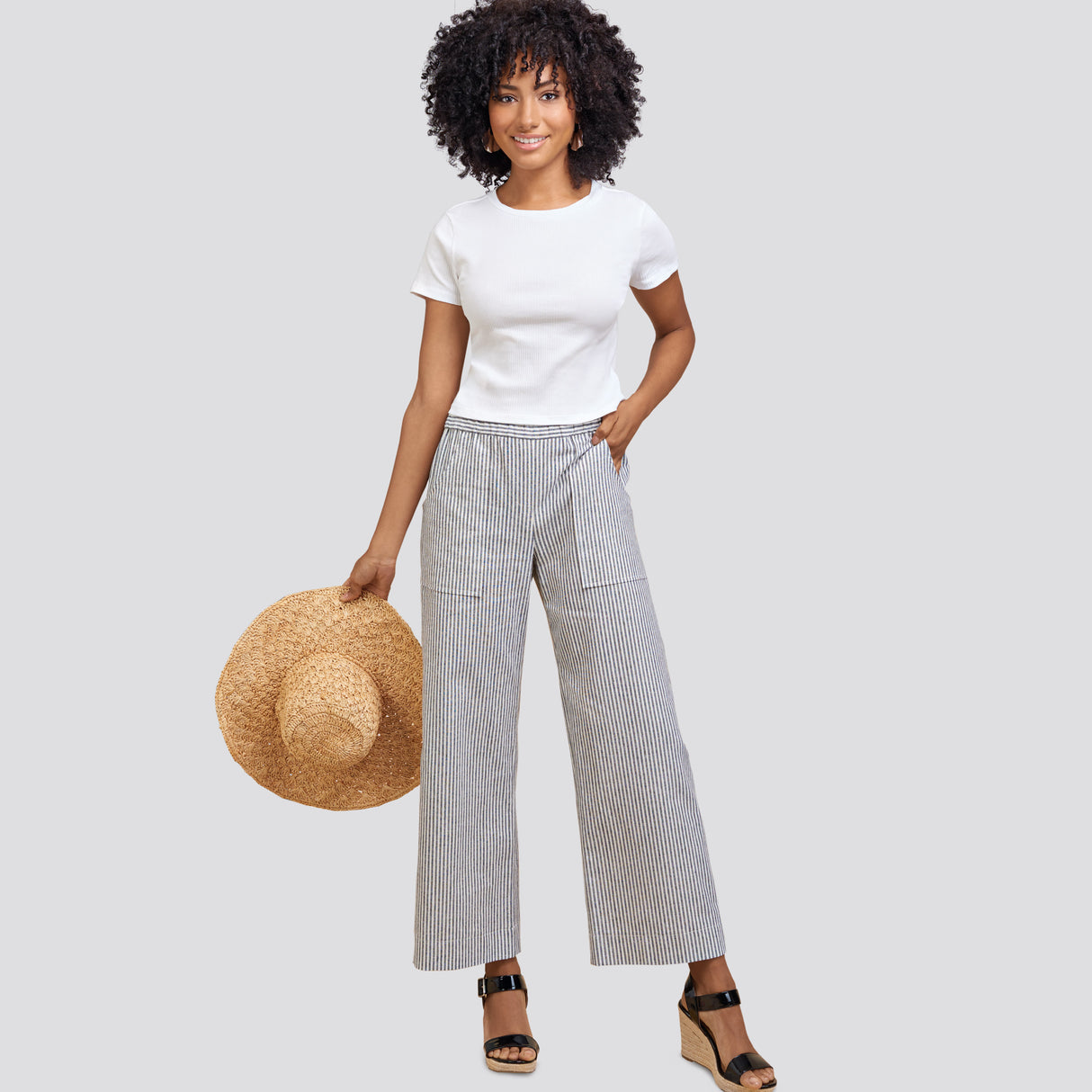 Patron Simplicity n°8841 – Pantalon pull-on large ou droit