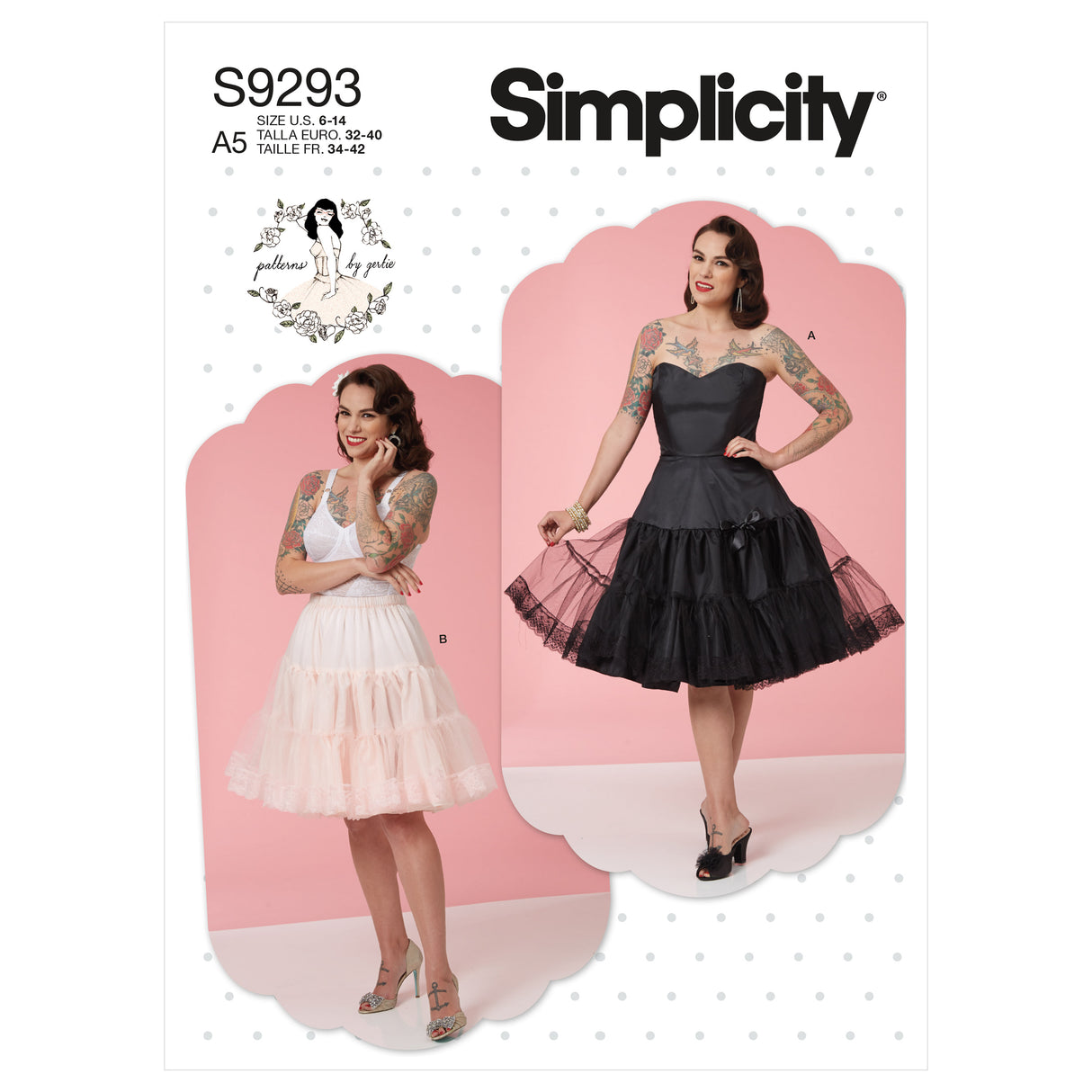 Patron Simplicity n°9293 – Jupon et bustier femme