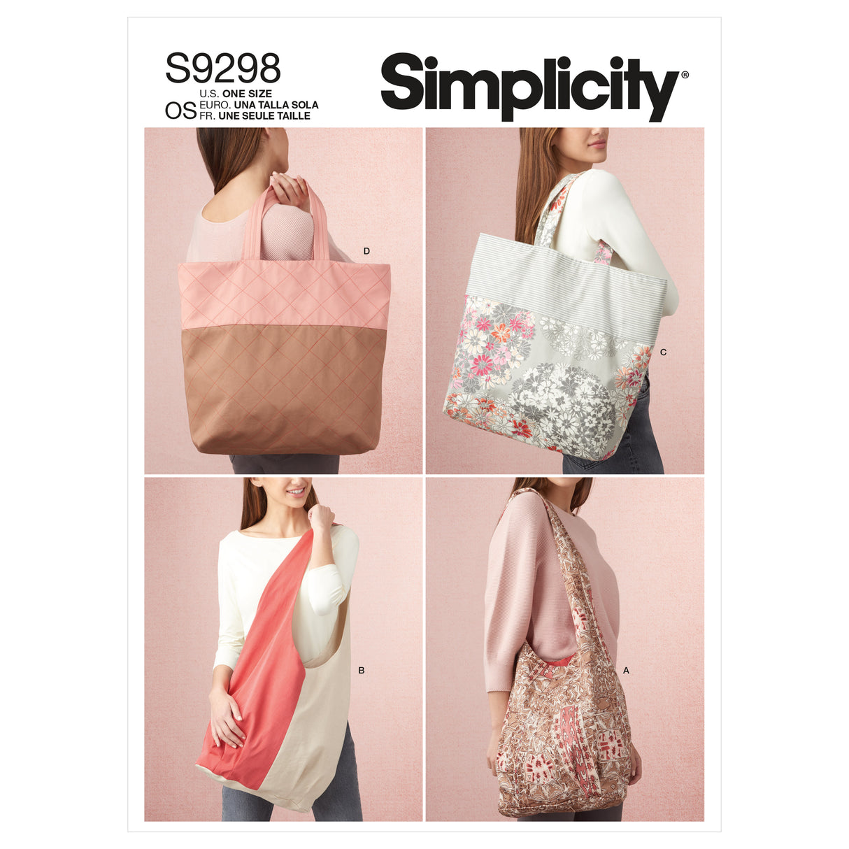 Patron Simplicity n°9298 – Sacs cabas marché réutilisables