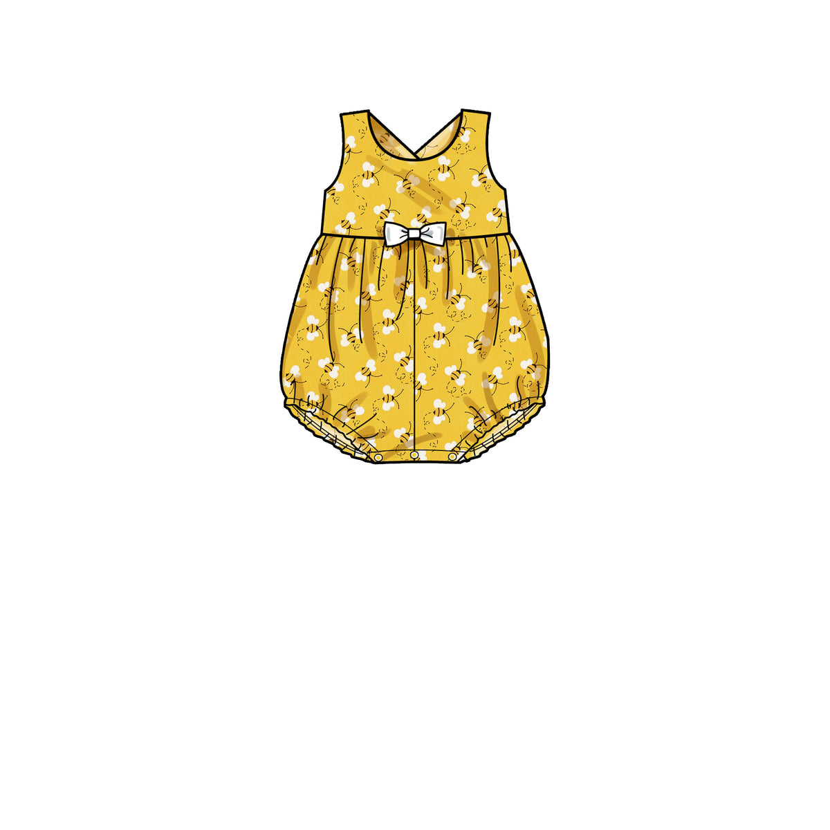 Patron Simplicity n°9319 – Ensemble enfant : top, robe, combinaison et culotte