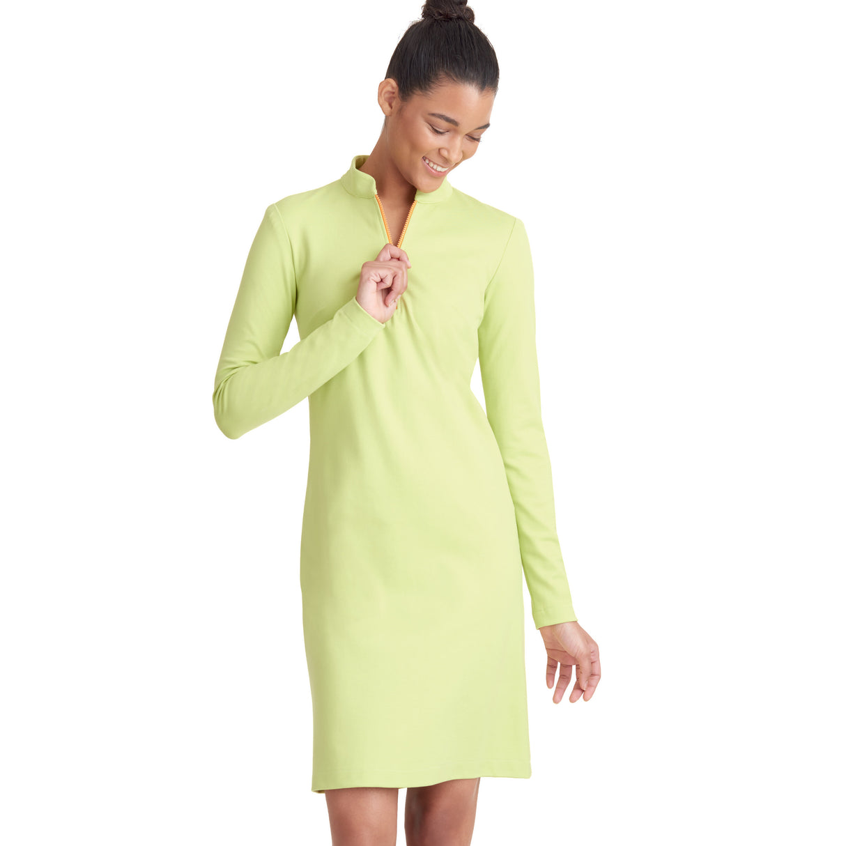 Patron Simplicity n°9328 – Robe et top en maille avec col montant et demi-zip