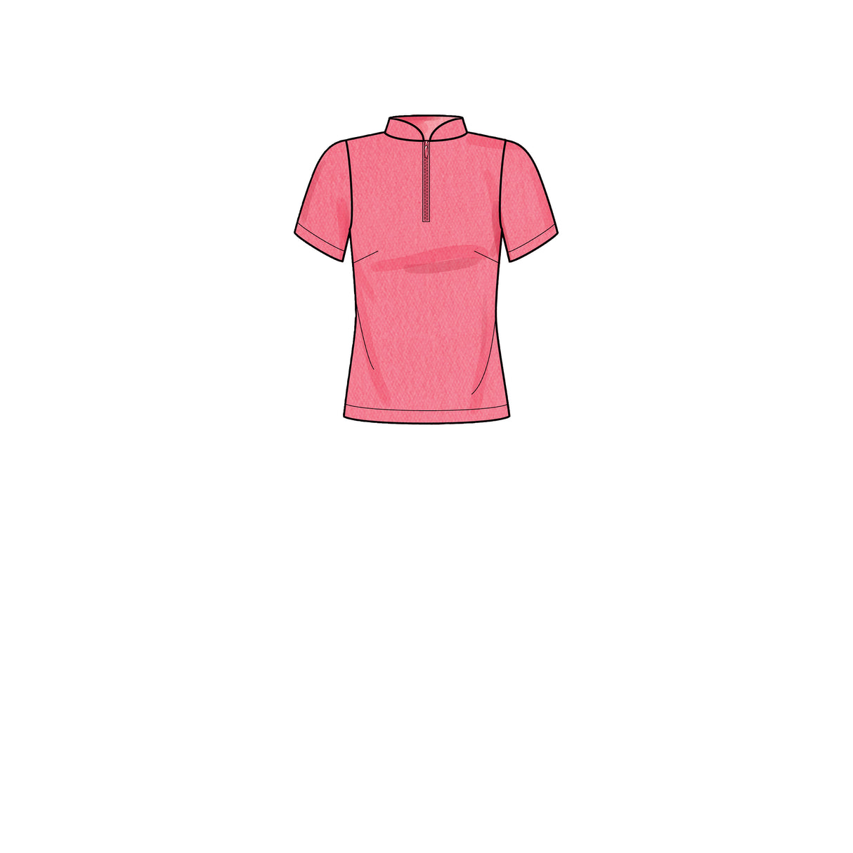 Patron Simplicity n°9328 – Robe et top en maille avec col montant et demi-zip