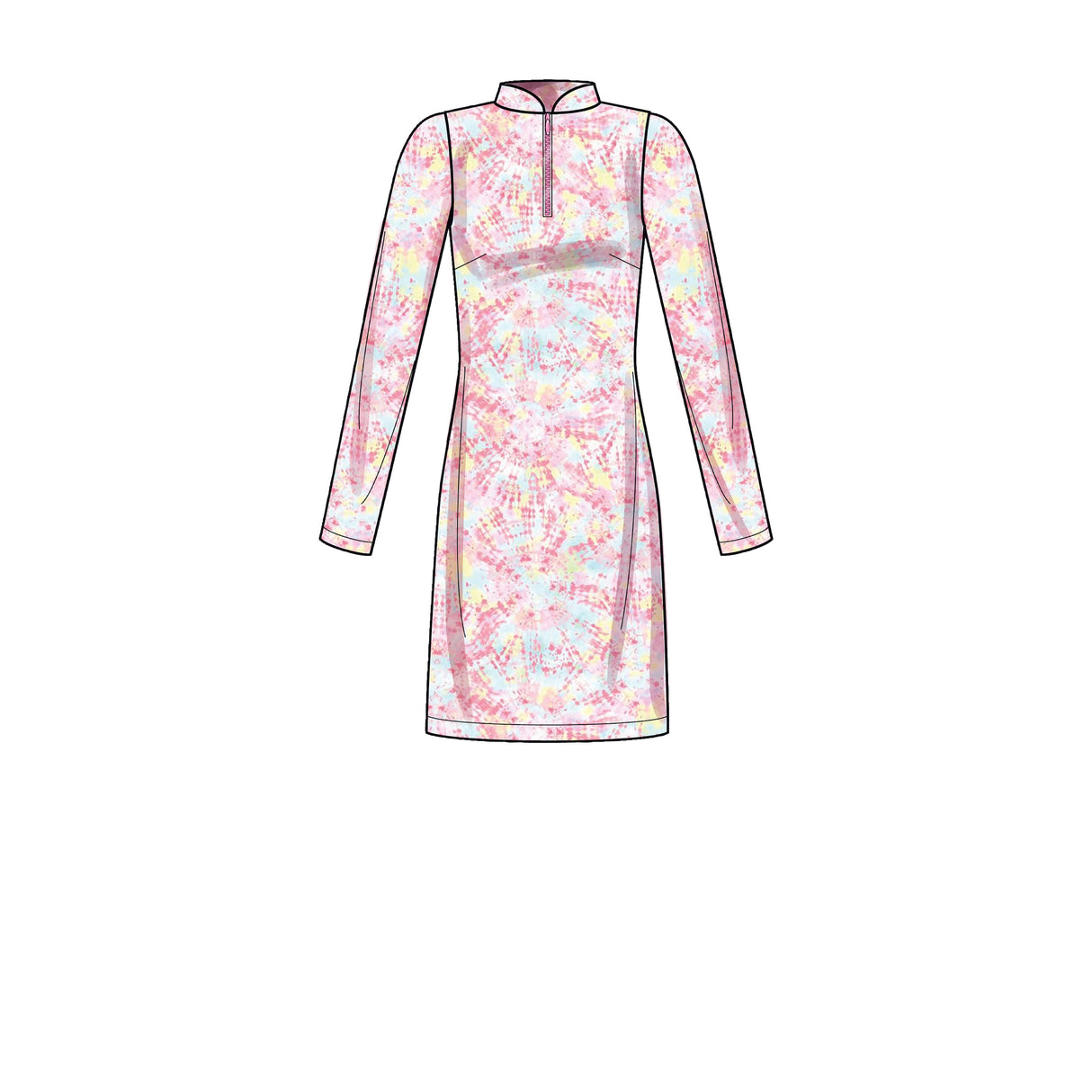 Patron Simplicity n°9328 – Robe et top en maille avec col montant et demi-zip