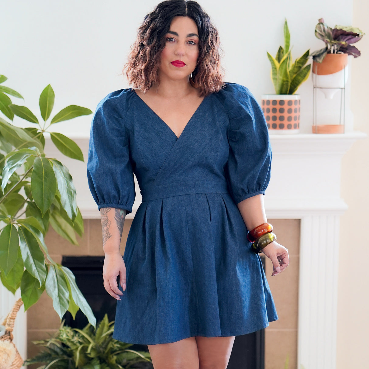 Patron Simplicity n°9333 – Top ample avec décolleté en V et variations de manches