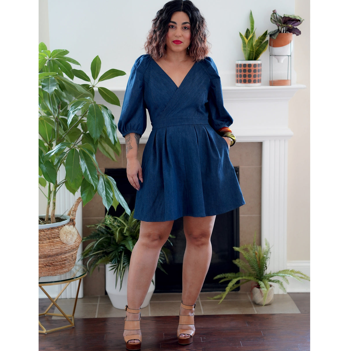 Patron Simplicity n°9333 – Top ample avec décolleté en V et variations de manches