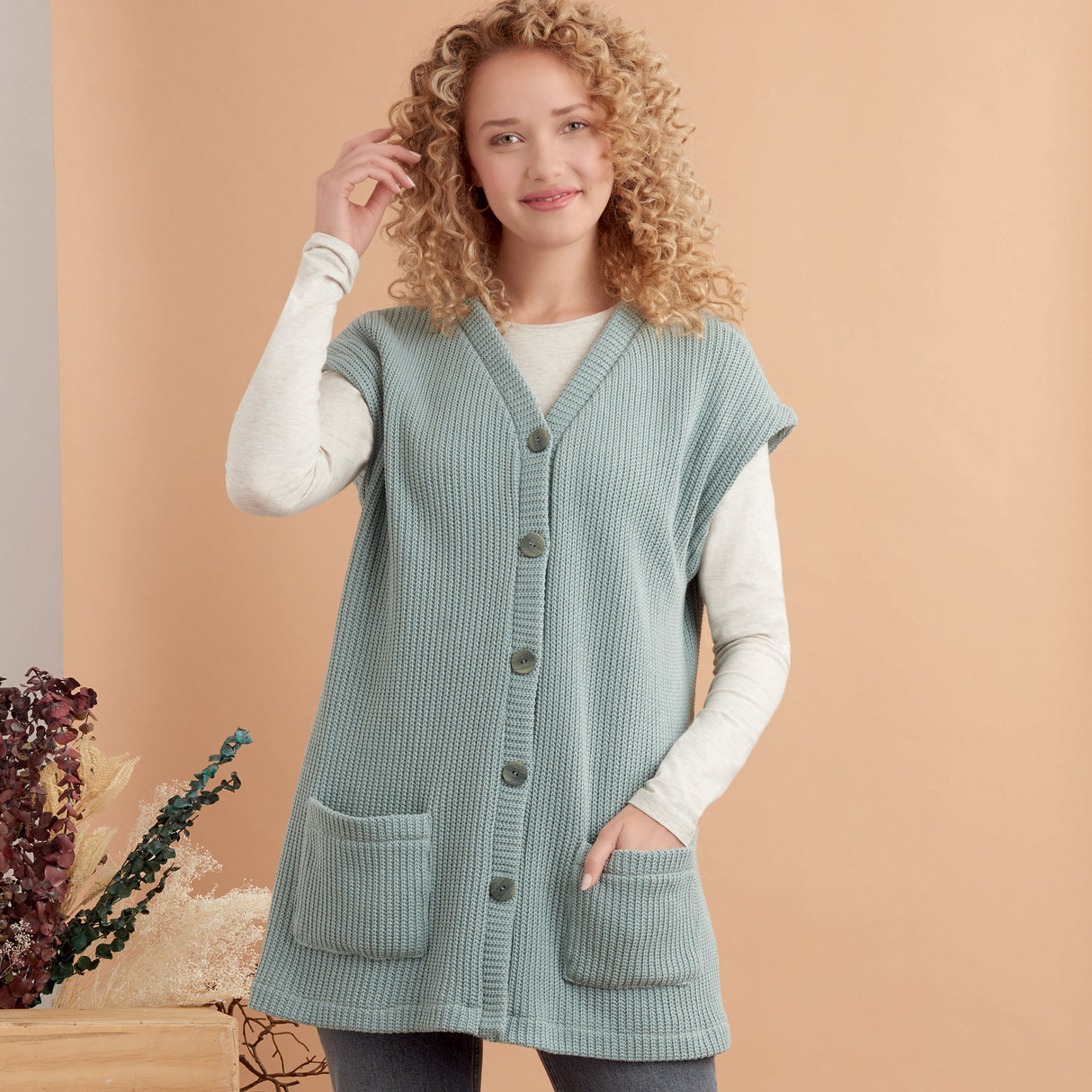 Patron Simplicity n°9374 – Gilets en tricot pour femme