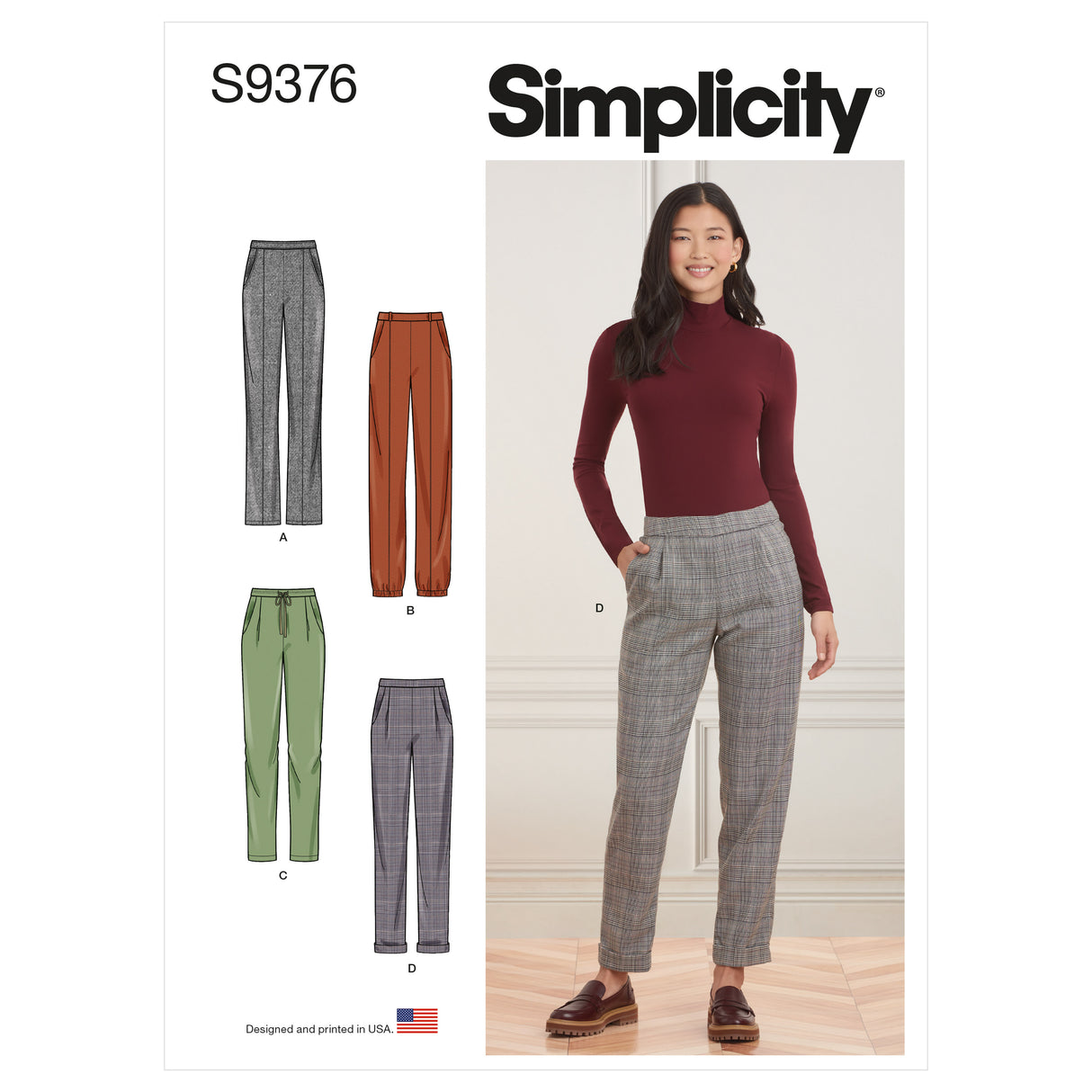 Patron Simplicity n°9376 - Pantalon à enfiler pour femme