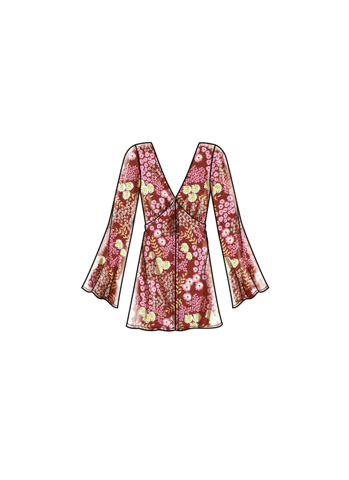 Patron Simplicity n°9747 – Duster robe fluide à volants
