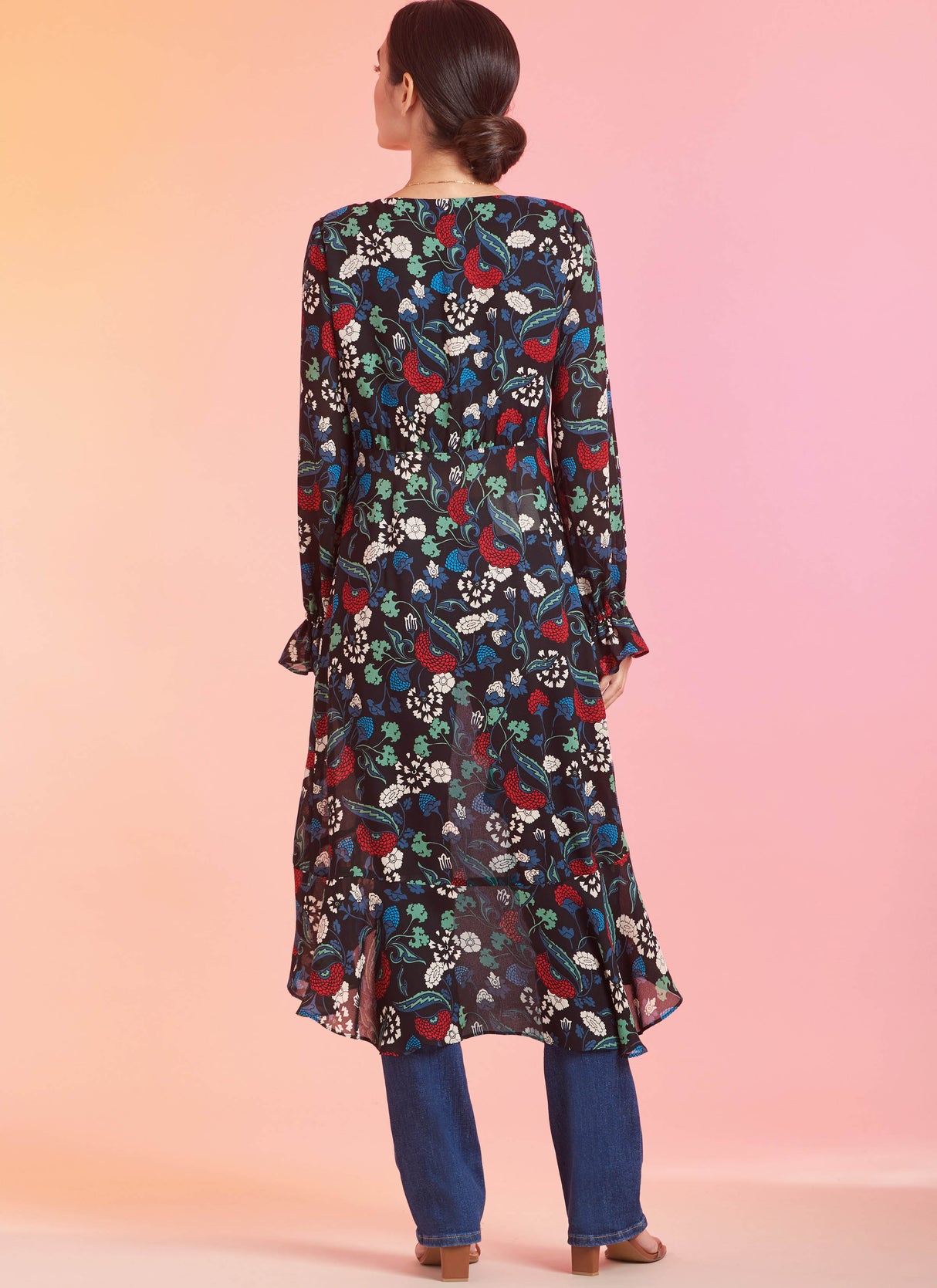 Patron Simplicity n°9747 – Duster robe fluide à volants